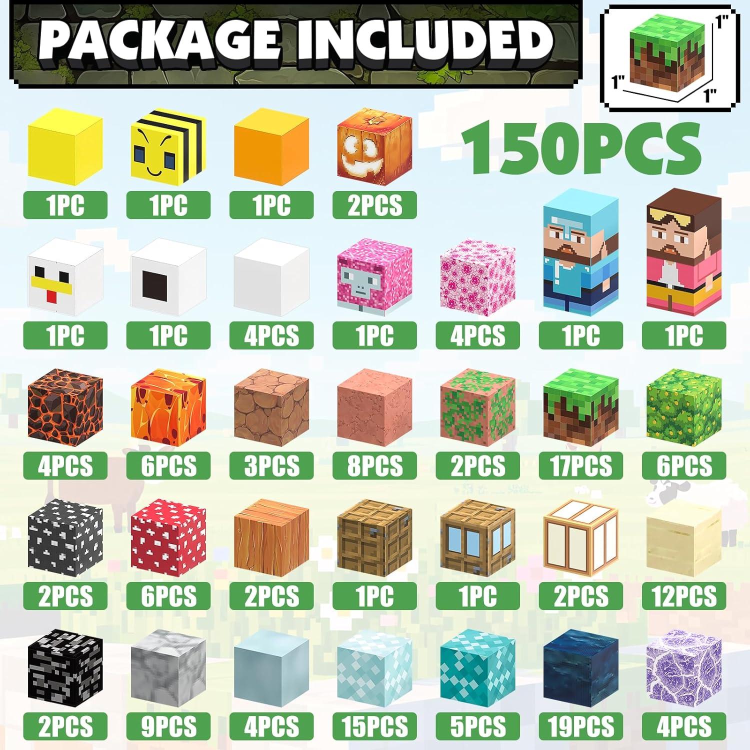 Bloques Magnéticos JIMI Set de 150 Piezas 2.54 cm para Niños