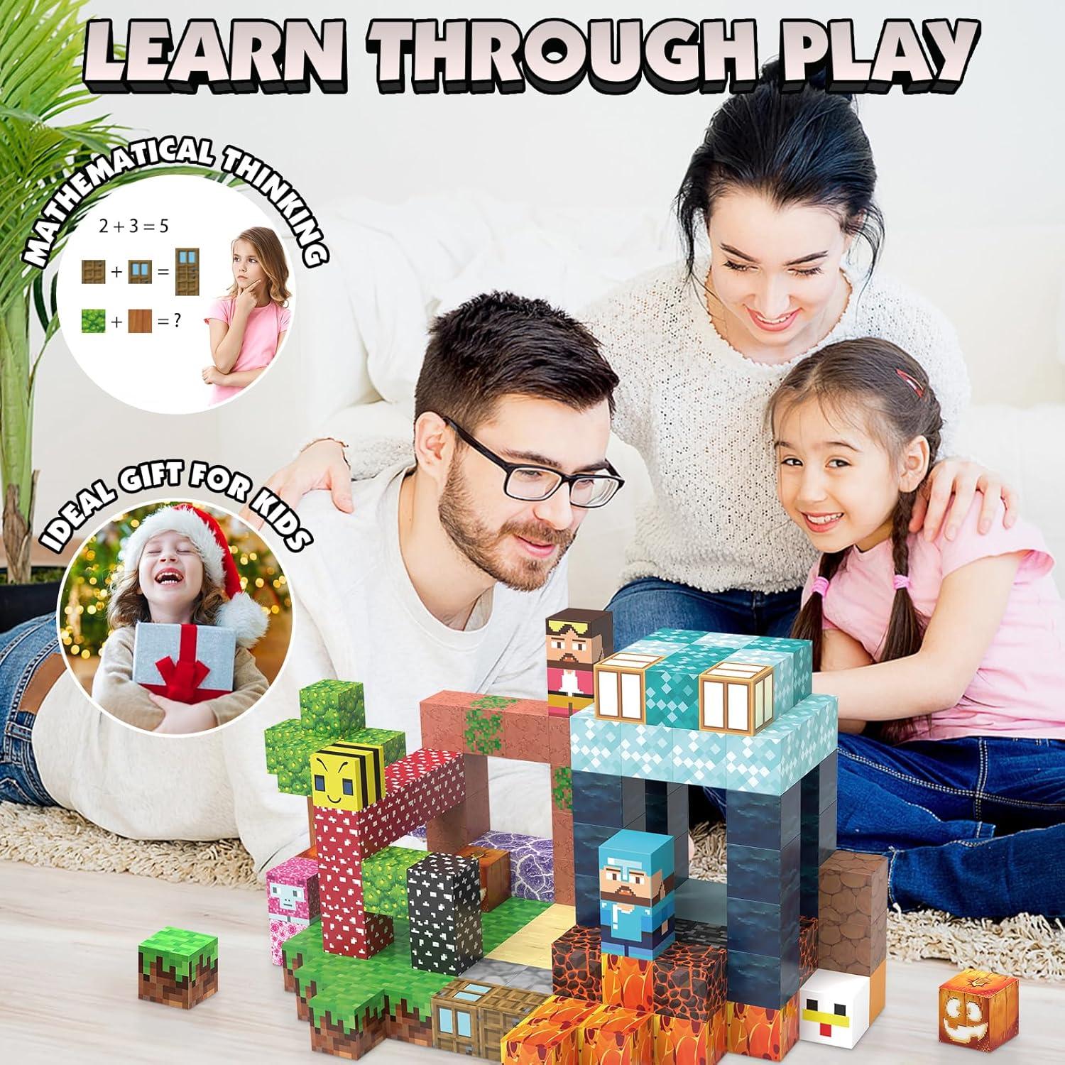 Bloques Magnéticos JIMI Set de 150 Piezas 2.54 cm para Niños