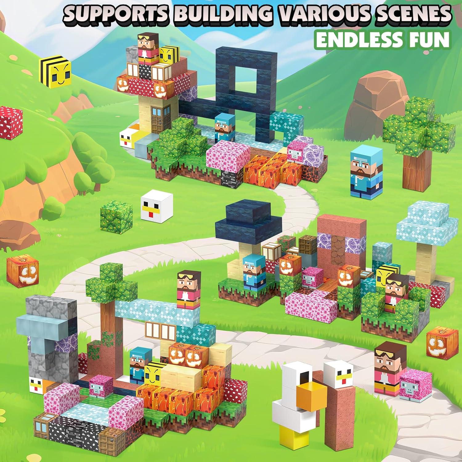 Bloques Magnéticos JIMI Set de 150 Piezas 2.54 cm para Niños