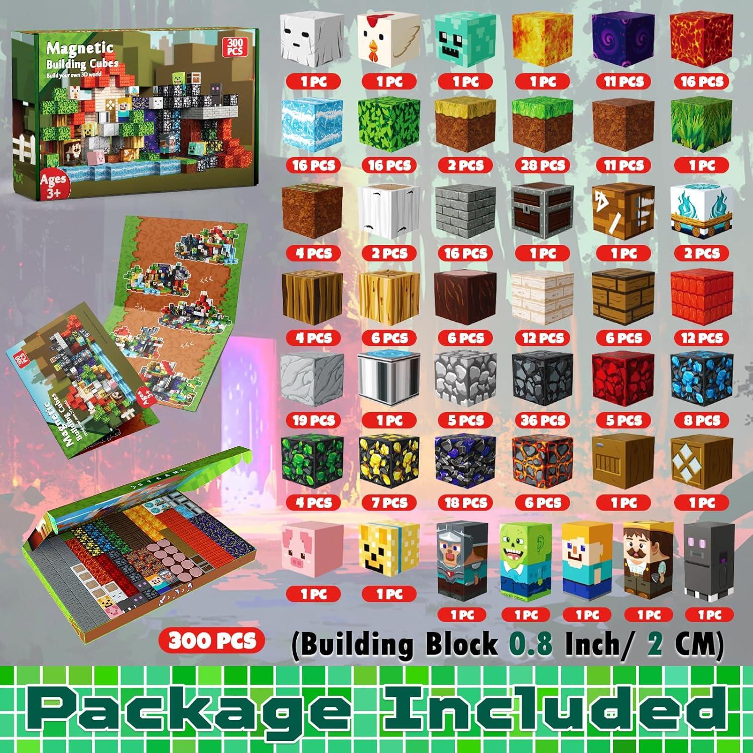 300 Piezas Bloques Magnéticos Magneverse - Juguetes STEM 3+ Años