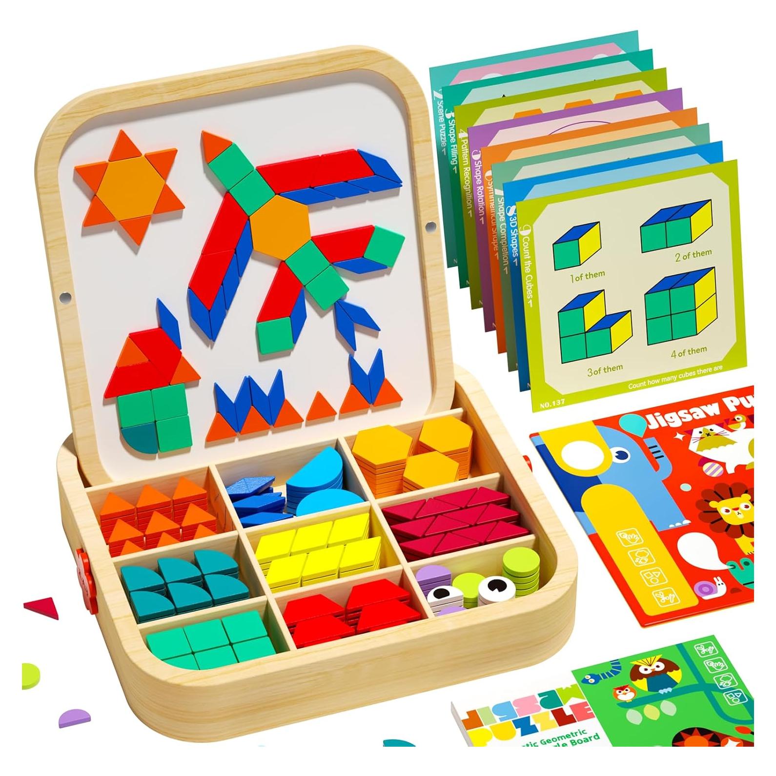 Juego de Bloques Magnéticos de Madera Edutree 288 Piezas