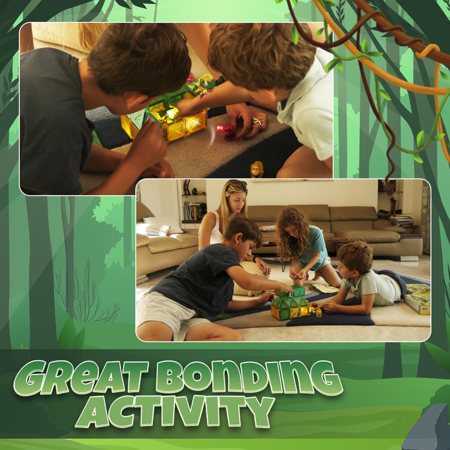 Azulejos Magnéticos Atlasonix 54 Piezas Juguete Educativo