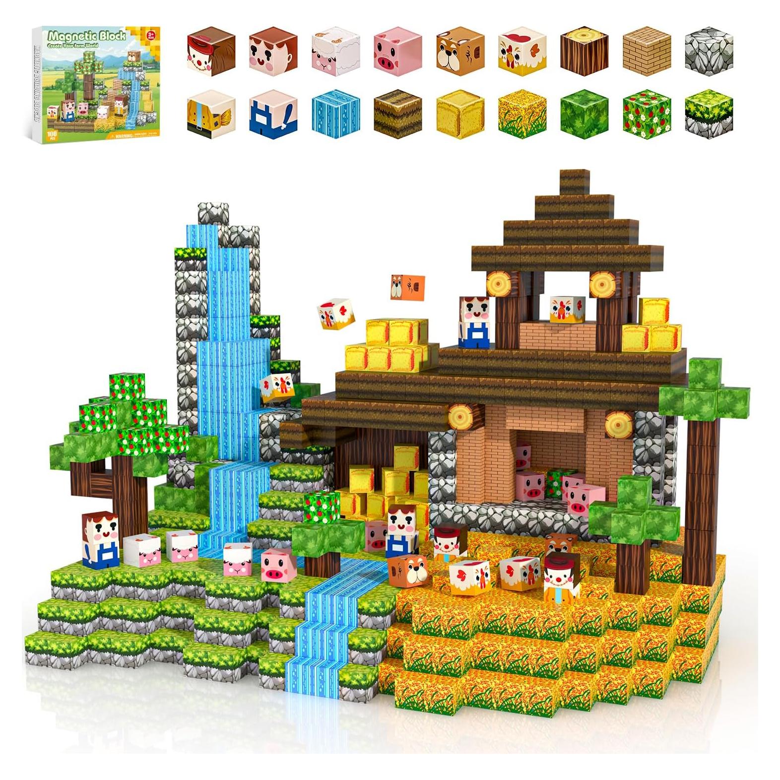 Bloques Magnéticos Kryzomat 100PCS 2cm para Niños 3-12 Años