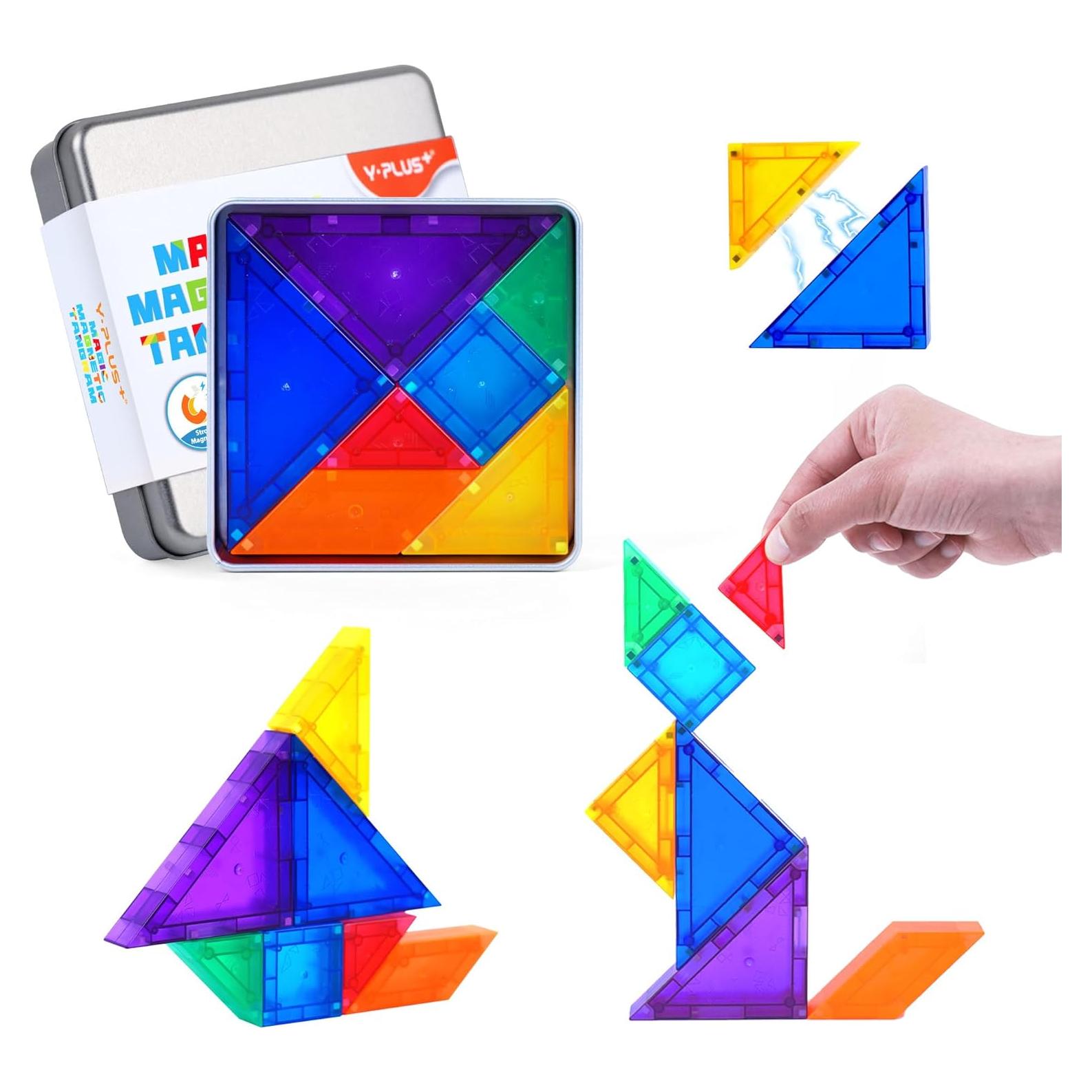 Rompecabezas Tangram Magnético YPLUS 700 Formas 3D Montessori