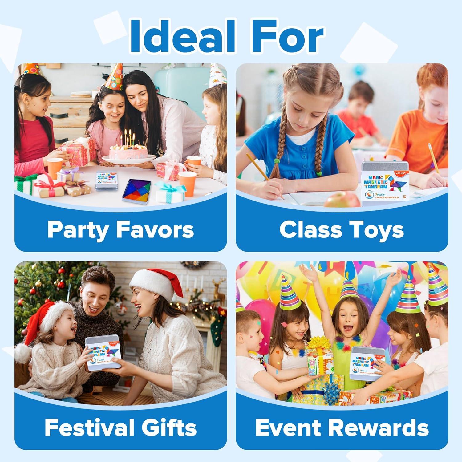 Rompecabezas Tangram Magnético YPLUS 700 Formas 3D Montessori