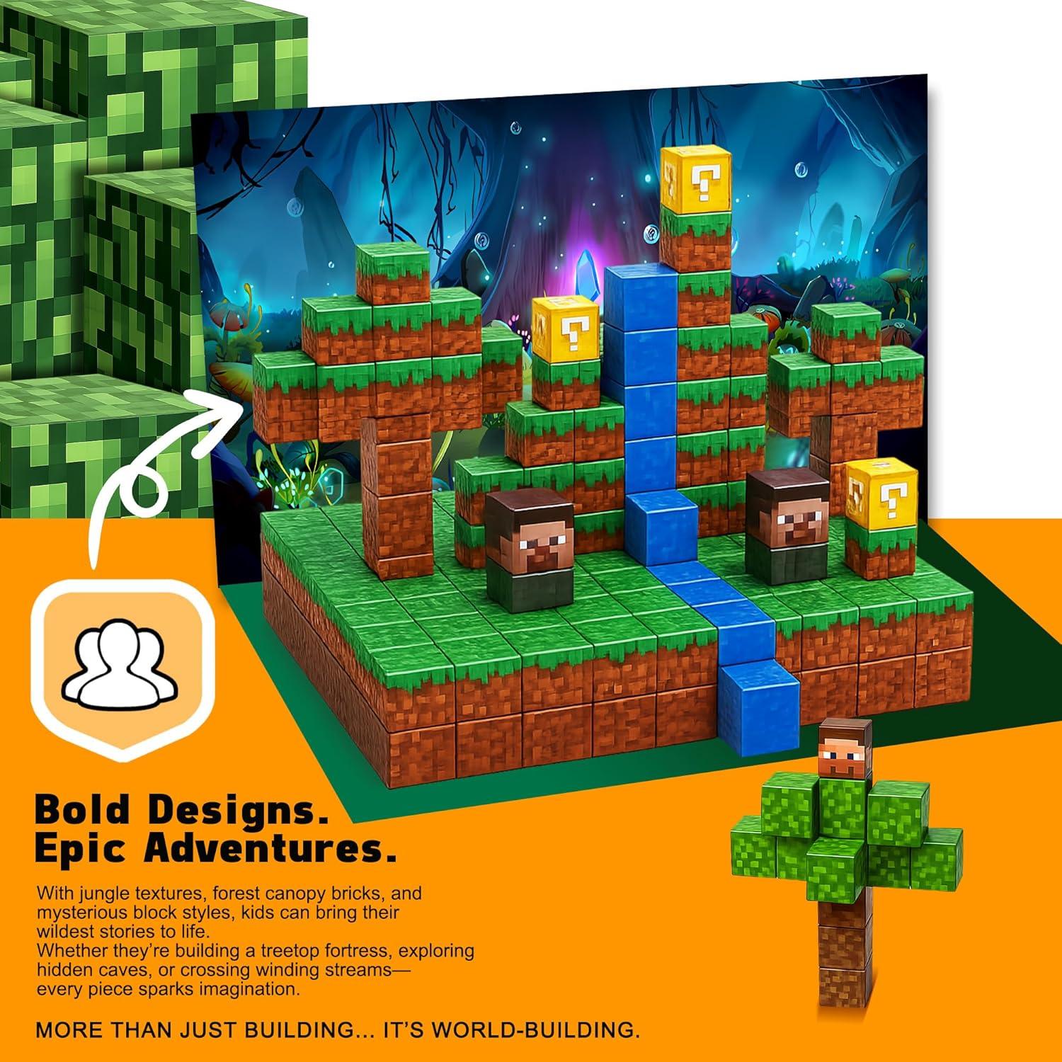 Bloques Magnéticos 96PCS ROHSCE Juguetes STEM para Niños 3-12 Años