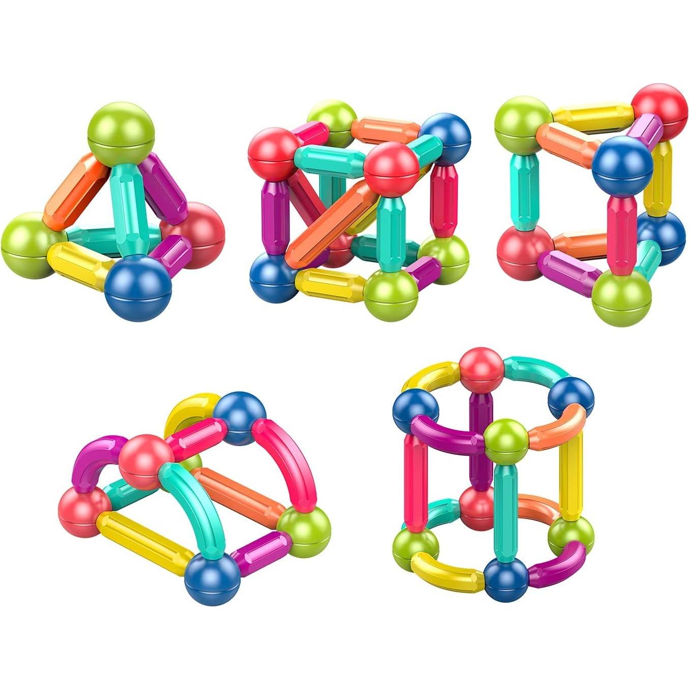 Bloques Magnéticos Ferthor Fun 42 Piezas Juguetes STEM
