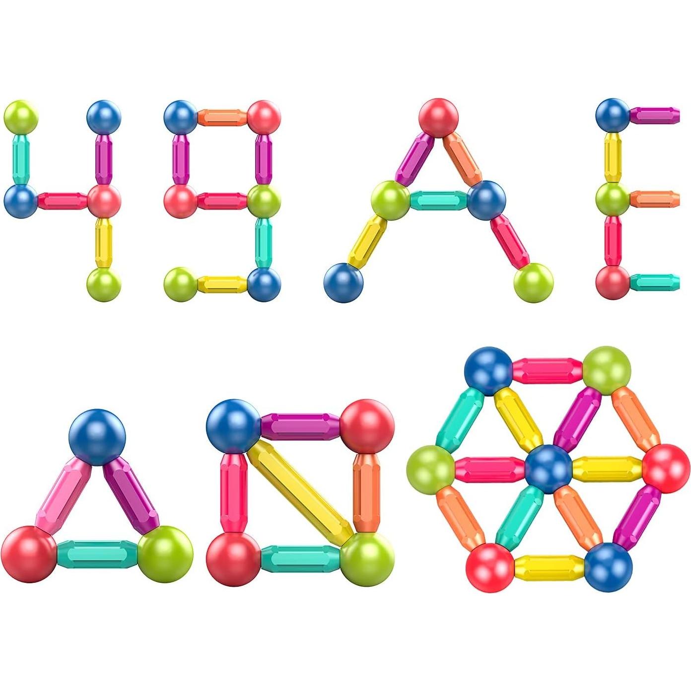 Bloques Magnéticos Ferthor Fun 42 Piezas Juguetes STEM