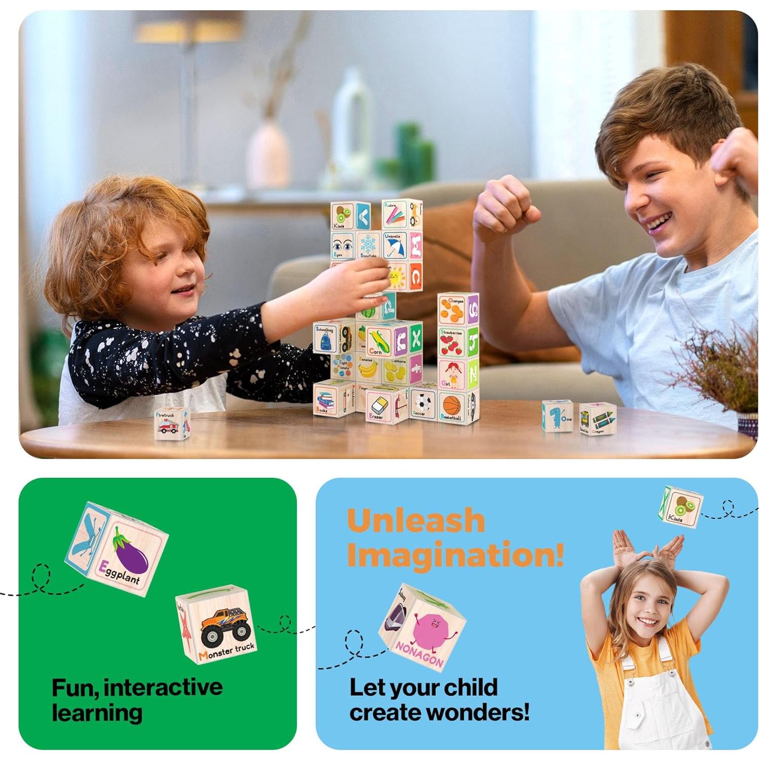 Cubos Magnéticos de Construcción PicassoTiles 36 Piezas 2.5cm