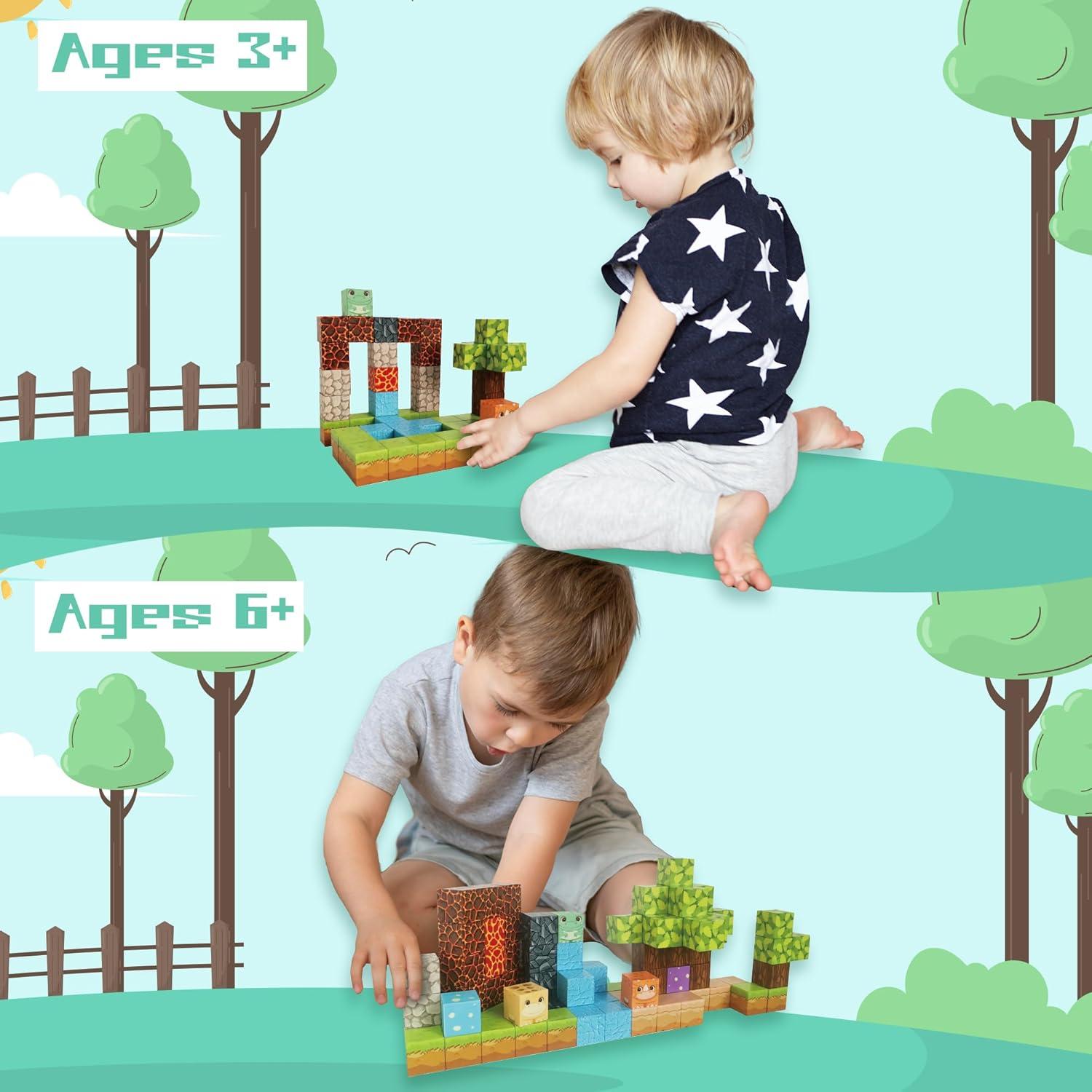 Bloques Magnéticos de Construcción FurUlixty 46 Piezas 3D