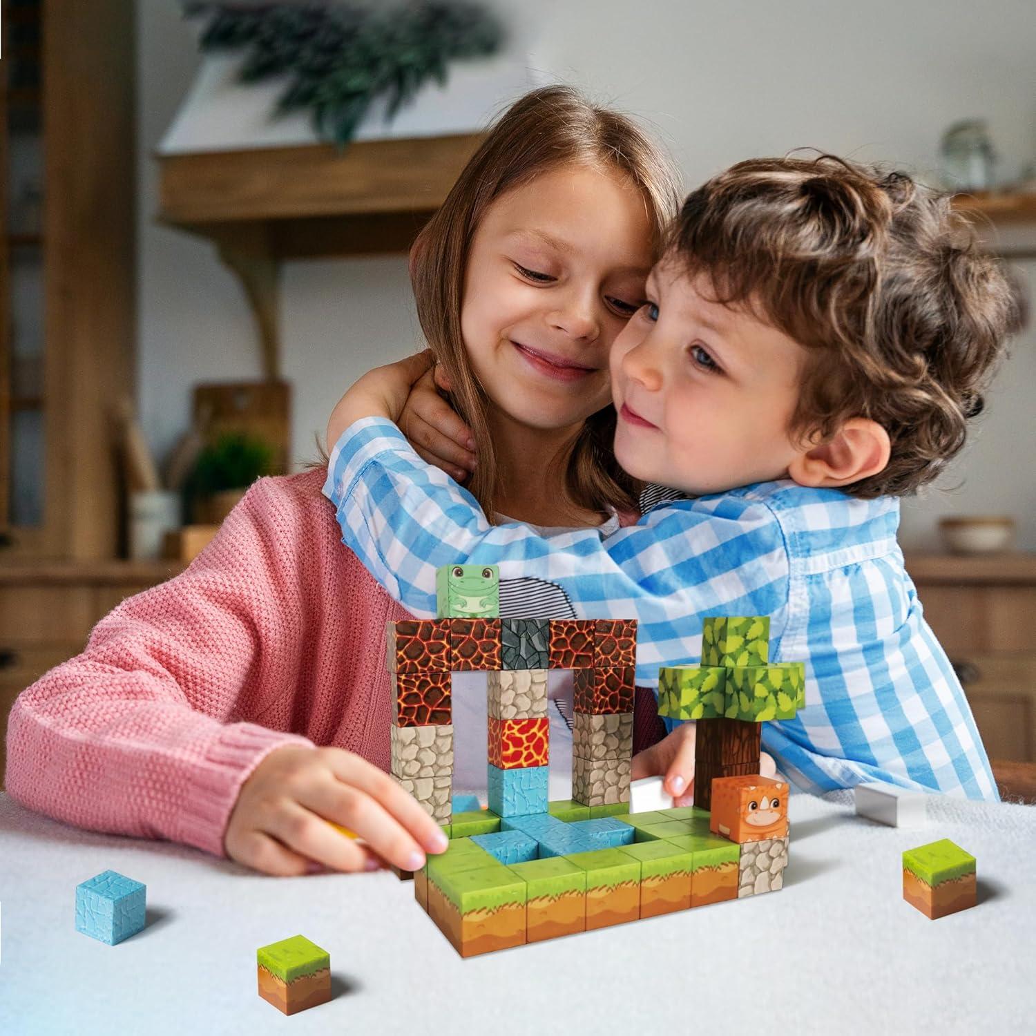 Bloques Magnéticos de Construcción FurUlixty 46 Piezas 3D