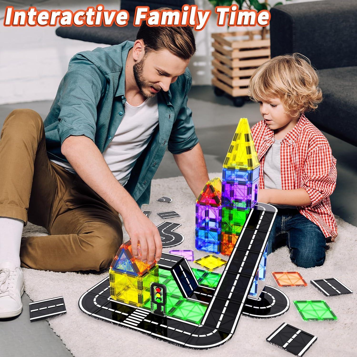 Juego de Piezas Magnéticas de Carretera Goodtiles 40 Piezas