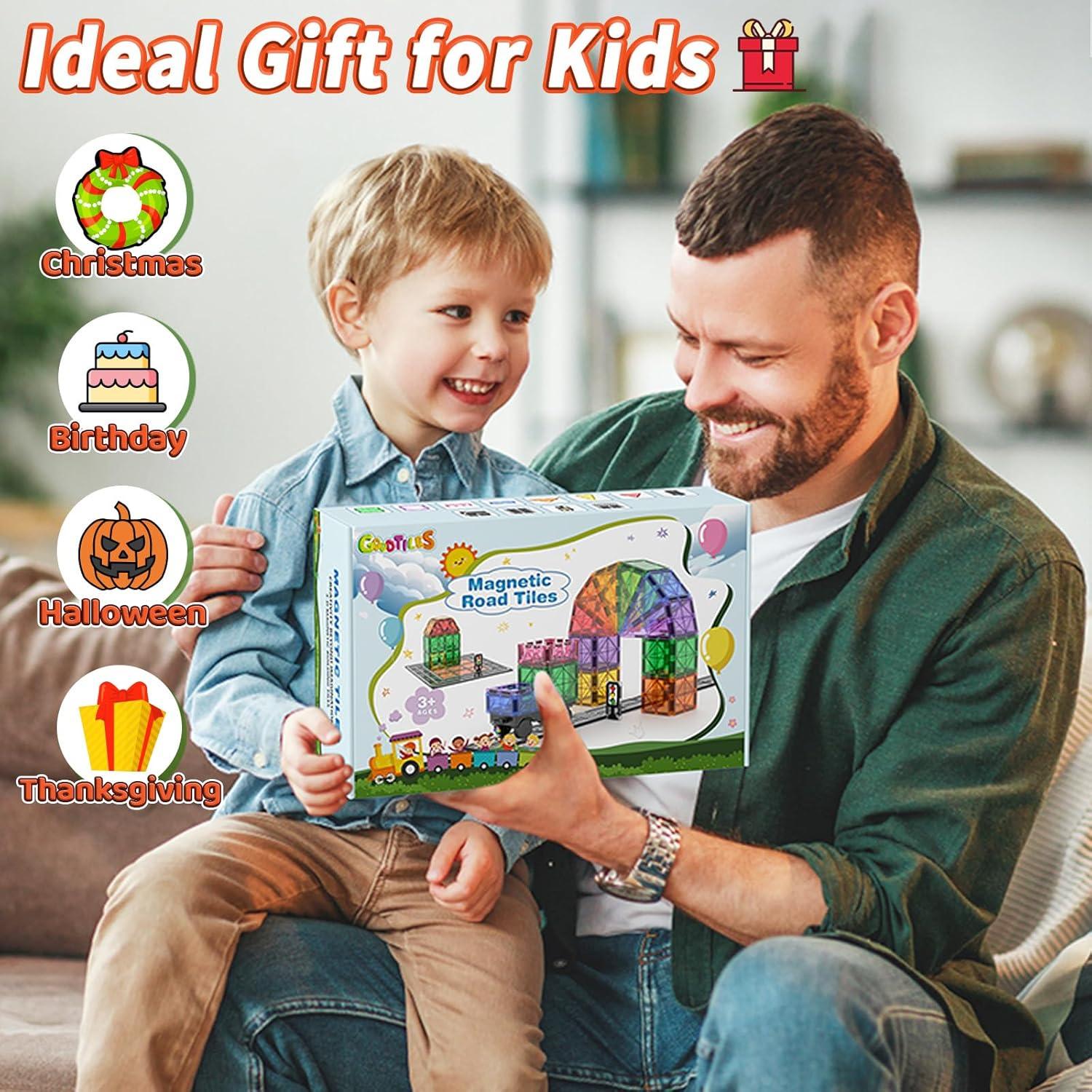 Juego de Piezas Magnéticas de Carretera Goodtiles 40 Piezas