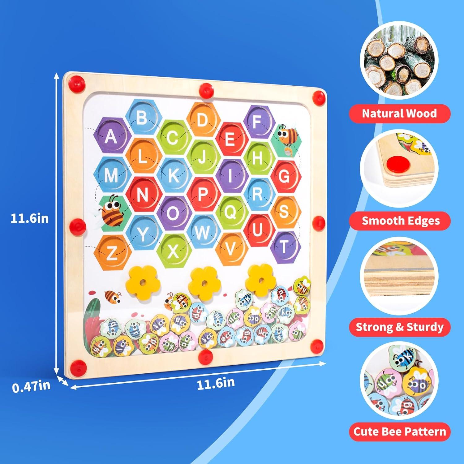 Tablero Magnético Alfabético RAO PING 31.2x31.2cm para Niños