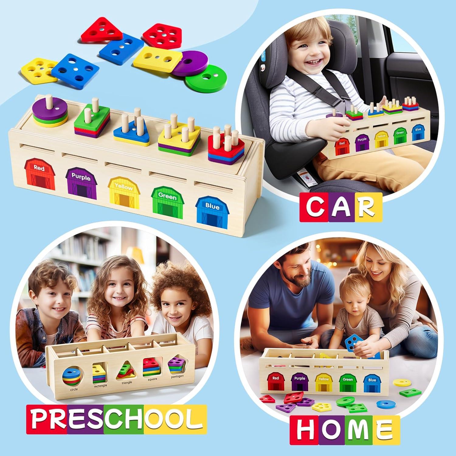 Juguete Montessori 4 en 1 UMEREACT Clasificación y Pesca