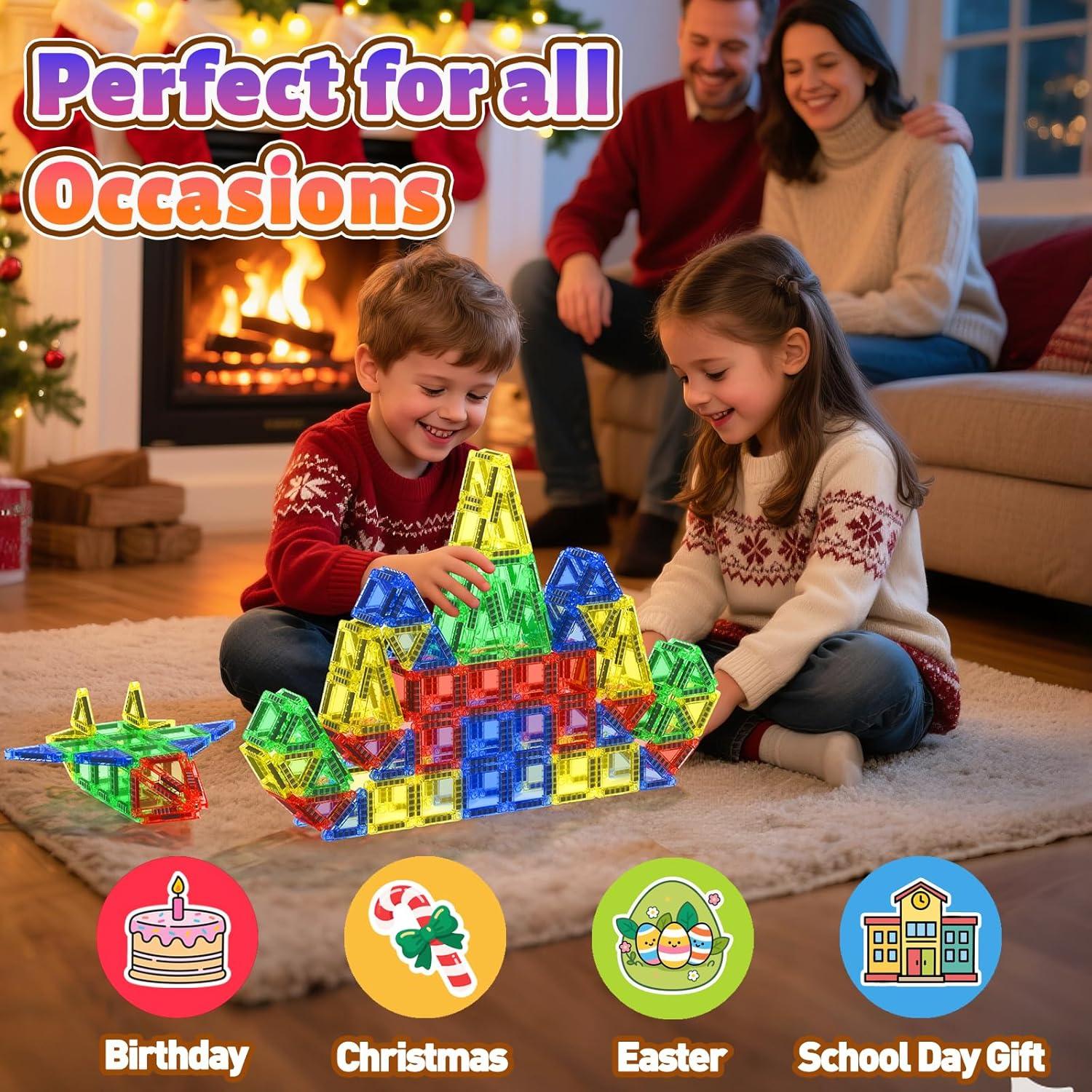 Juguetes Magnéticos de Viaje RieZanthic 40 PCS para Niños 3+