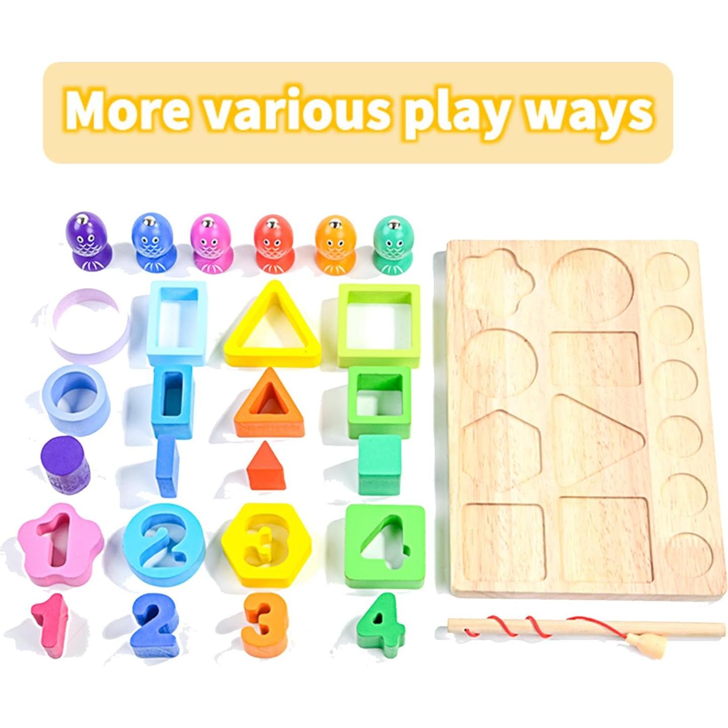 Juguetes Montessori de Madera Merabufa para Niños 1-5 Años