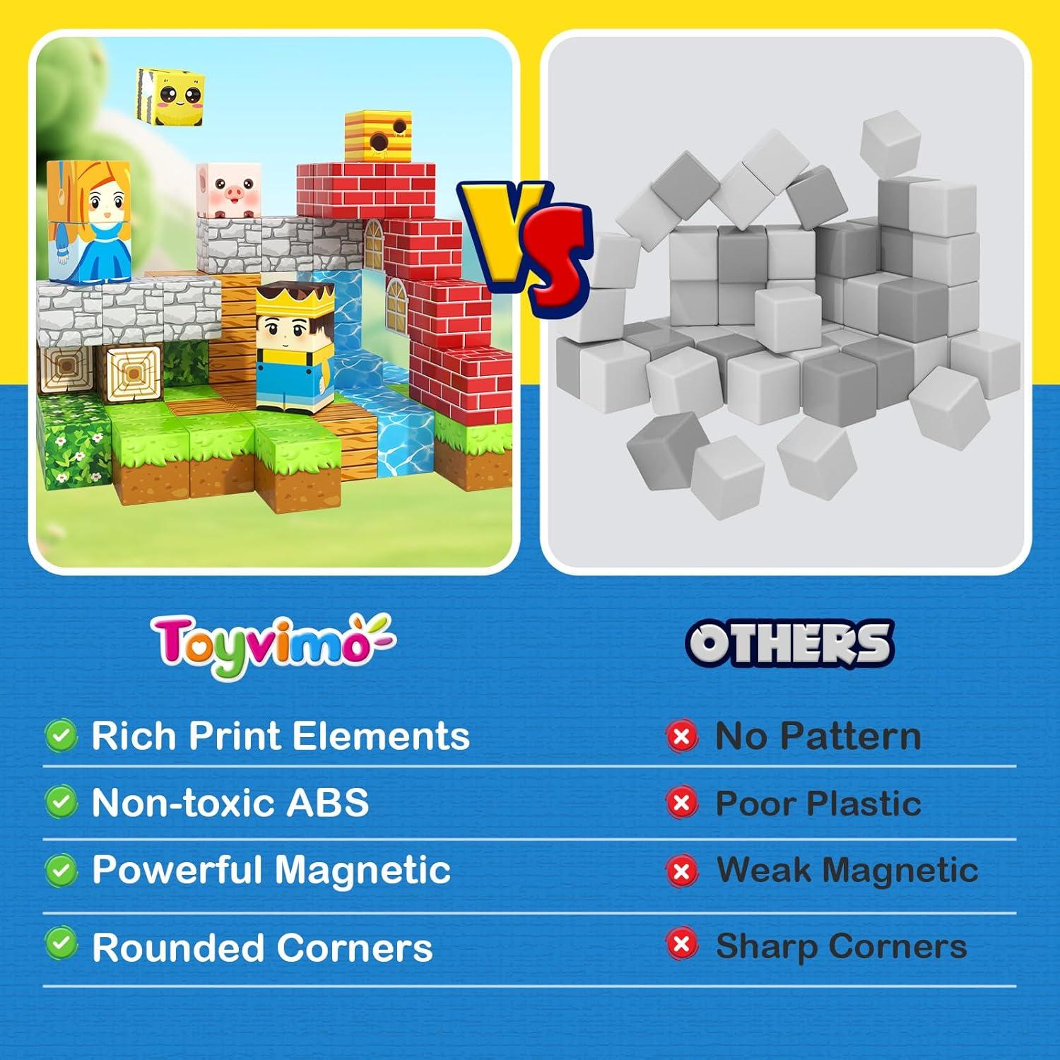 Bloques Magnéticos 100PCS Toyvimo Juguetes de Construcción STEM