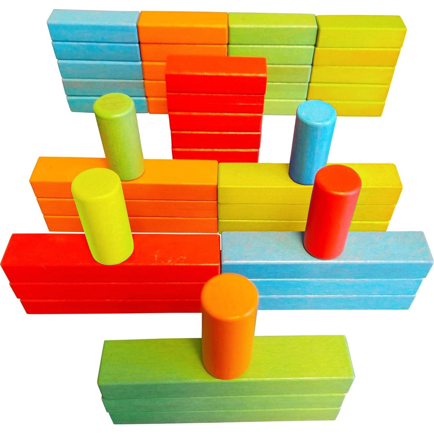 Juego de Bloques Magnéticos Magz Bricks 45 - 45 Piezas de Madera