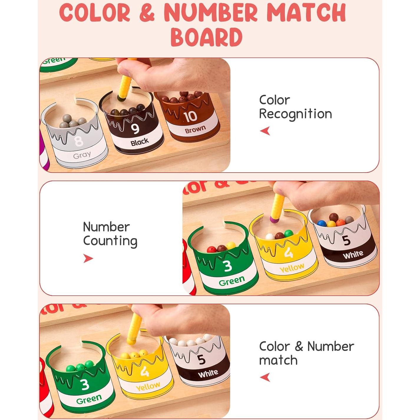 Laberinto Magnético de Colores y Números GAMENOTE 30x30cm