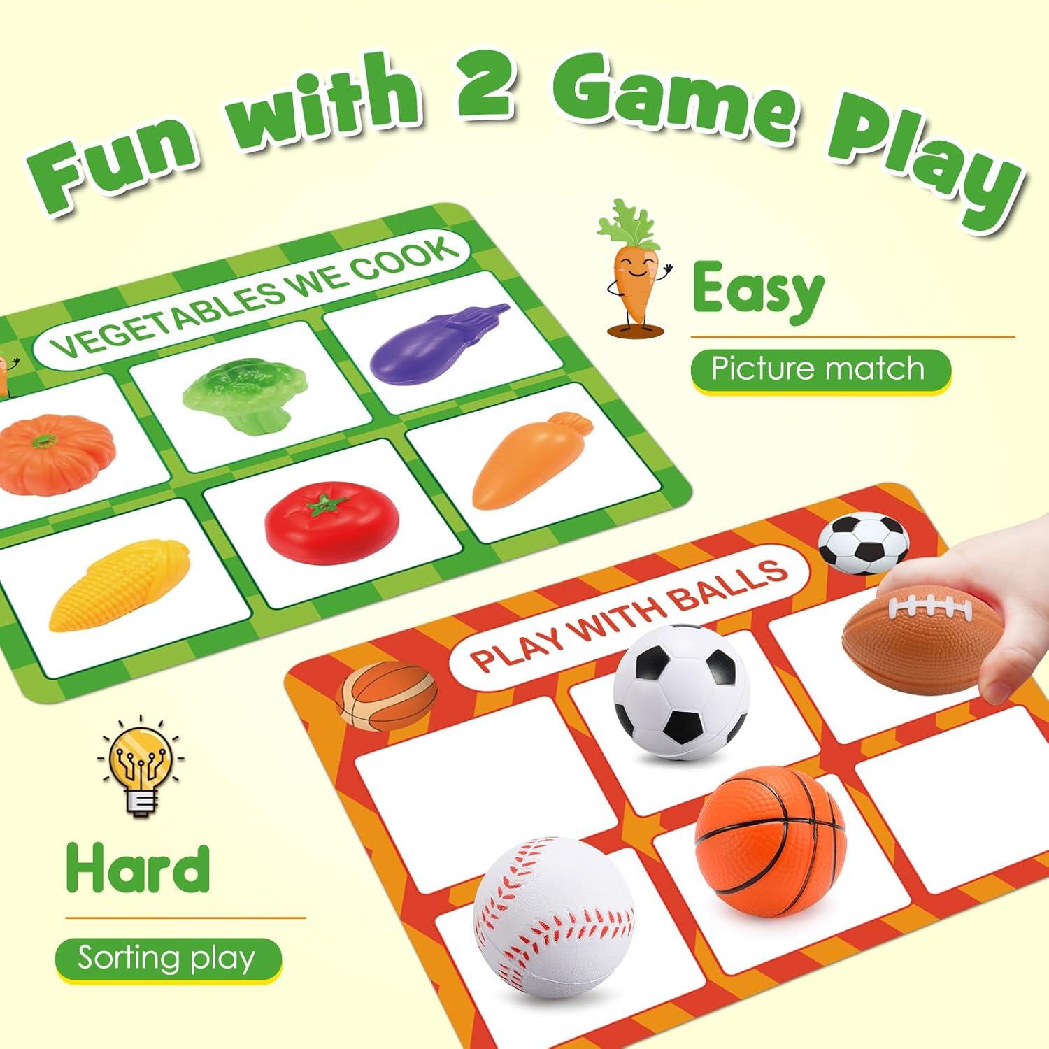 Juguetes Sensoriales Montessori Toyze 58 Piezas para Niños 2-6 Años