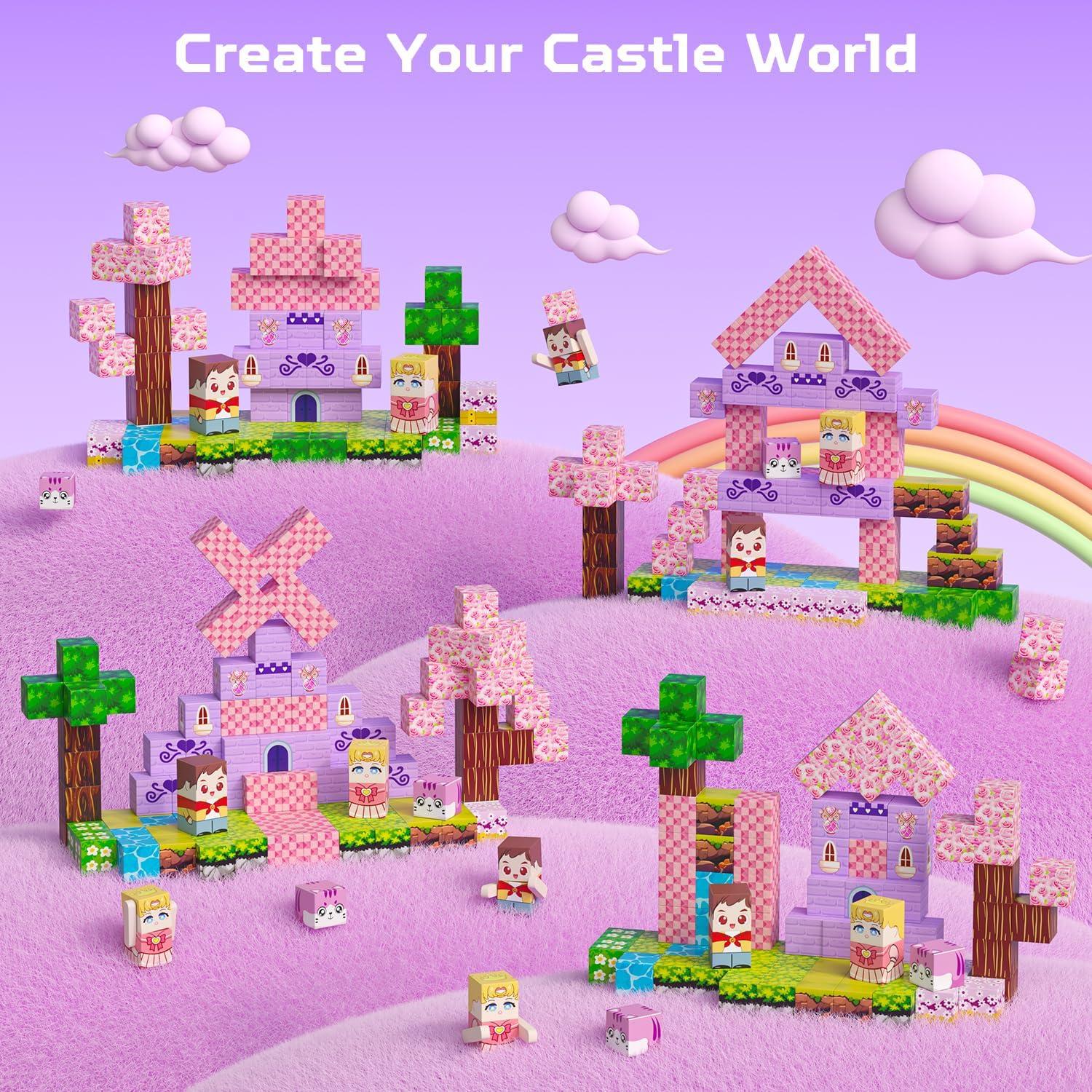 100 Bloques Magnéticos Kryzomat para Construcción Infantil