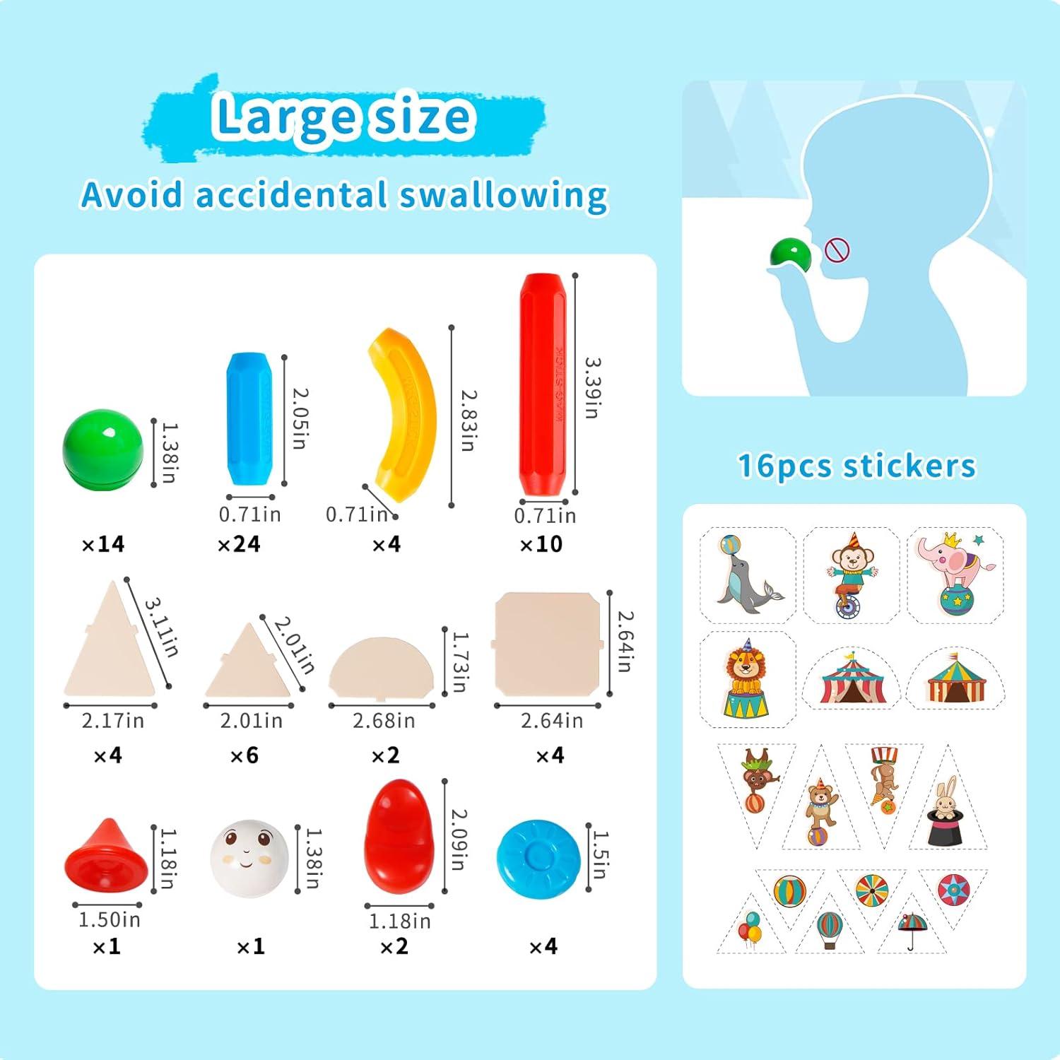 Bloques Magnéticos TOKBLOK 76 Piezas Juguete Educativo STEM