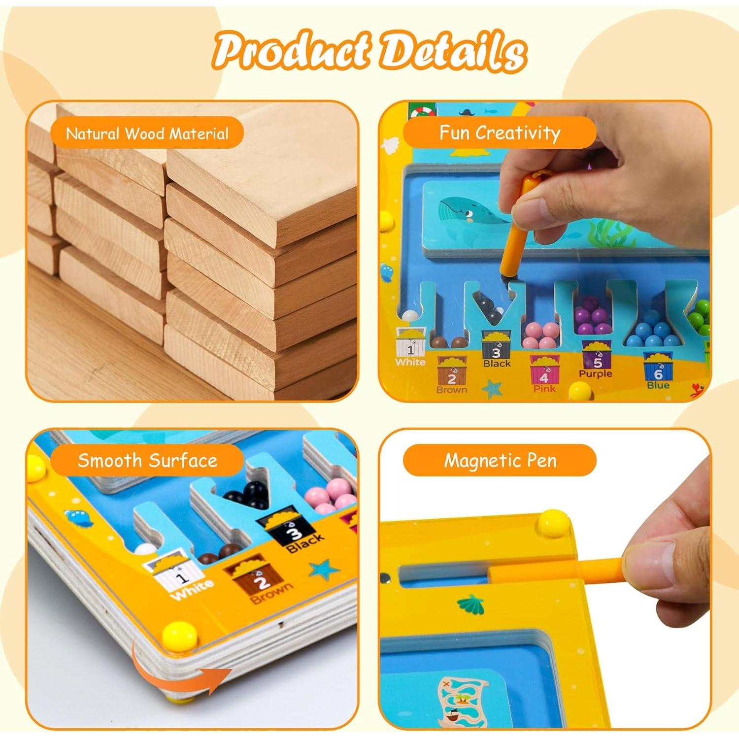 Rompecabezas Magnético 2 en 1 Teekdeer para Niños 3-5 Años