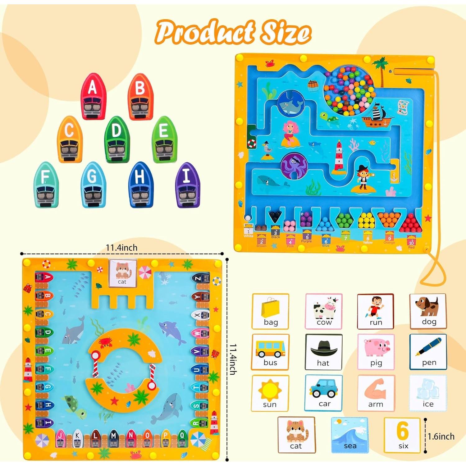 Rompecabezas Magnético 2 en 1 Teekdeer para Niños 3-5 Años