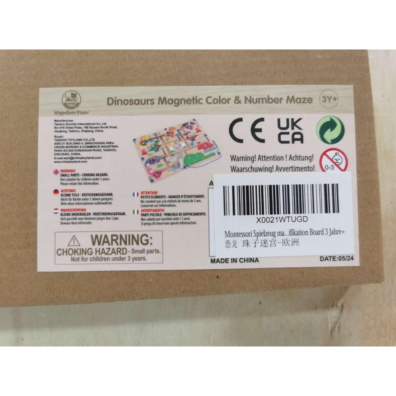 Rompecabezas Magnético de Madera Montessori WOODENFUN 30x30cm