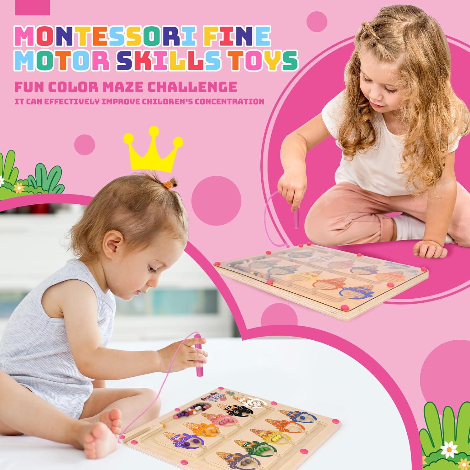 Laberinto Magnético Montessori de Colores y Números 30x26.4cm