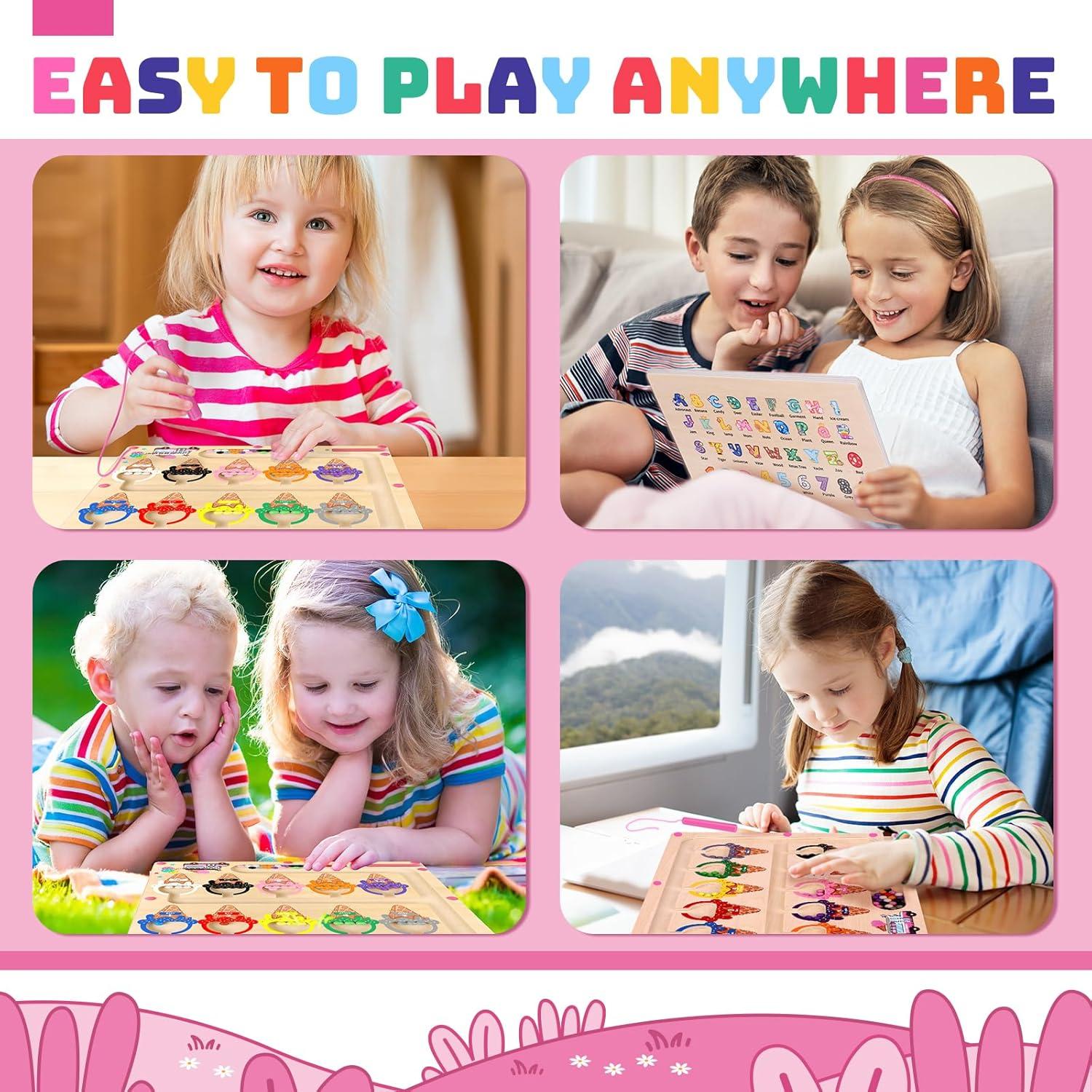 Laberinto Magnético Montessori de Colores y Números 30x26.4cm