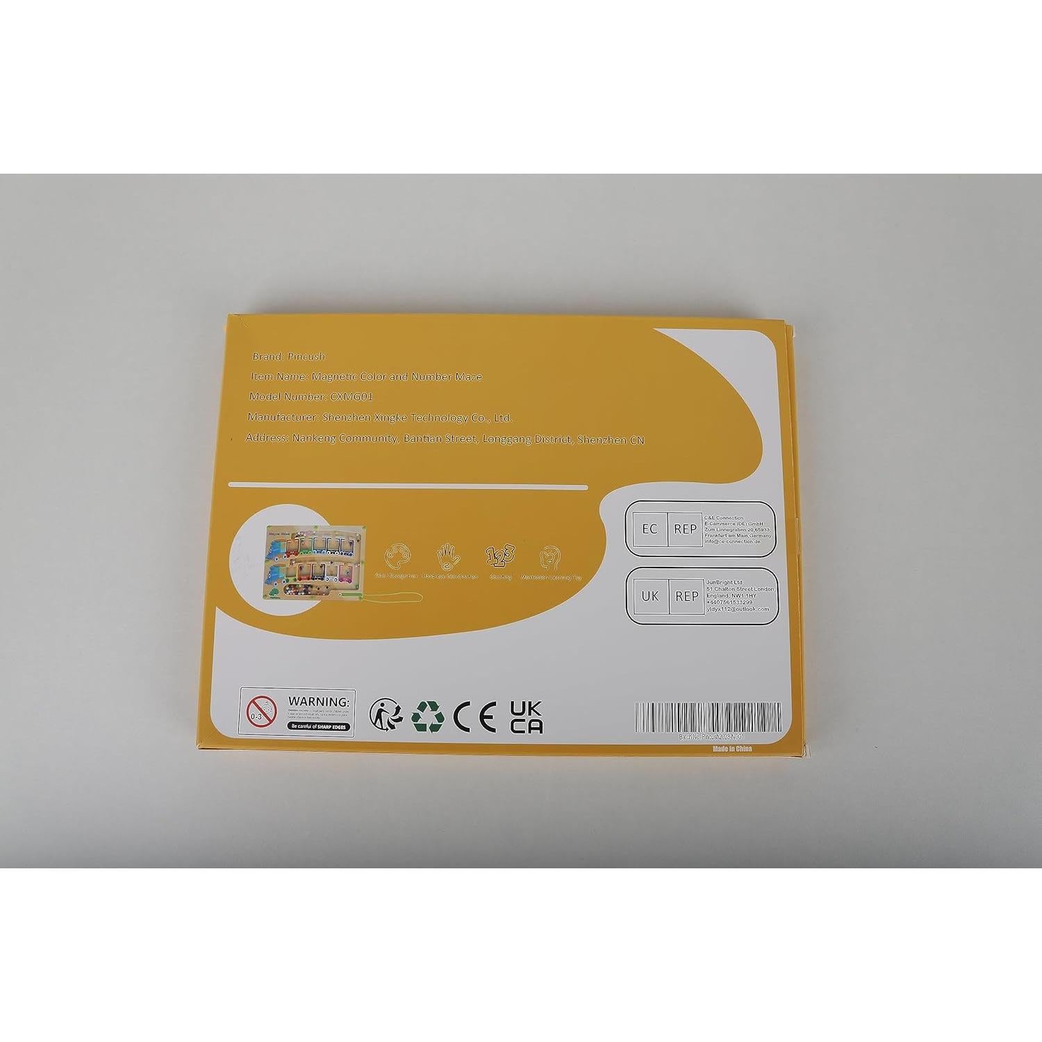 Rompecabezas Magnético Montessori Pincush 30.5x22.9cm Colores y Números