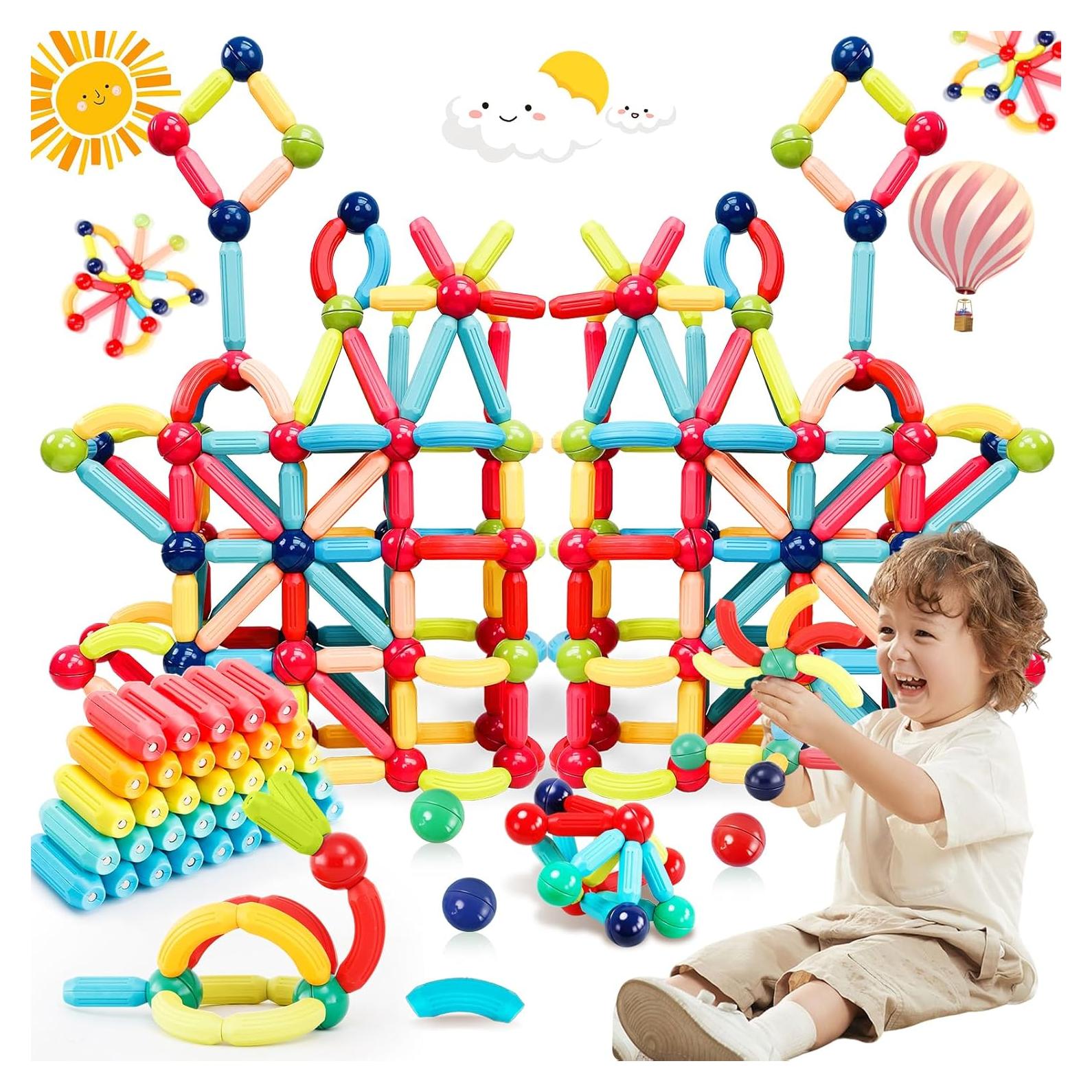 Bloques de Construcción Magnéticos STEMTiles 36 Piezas para Niños