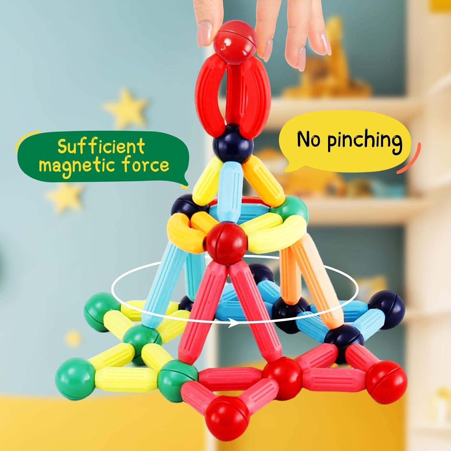 Bloques de Construcción Magnéticos STEMTiles 36 Piezas para Niños