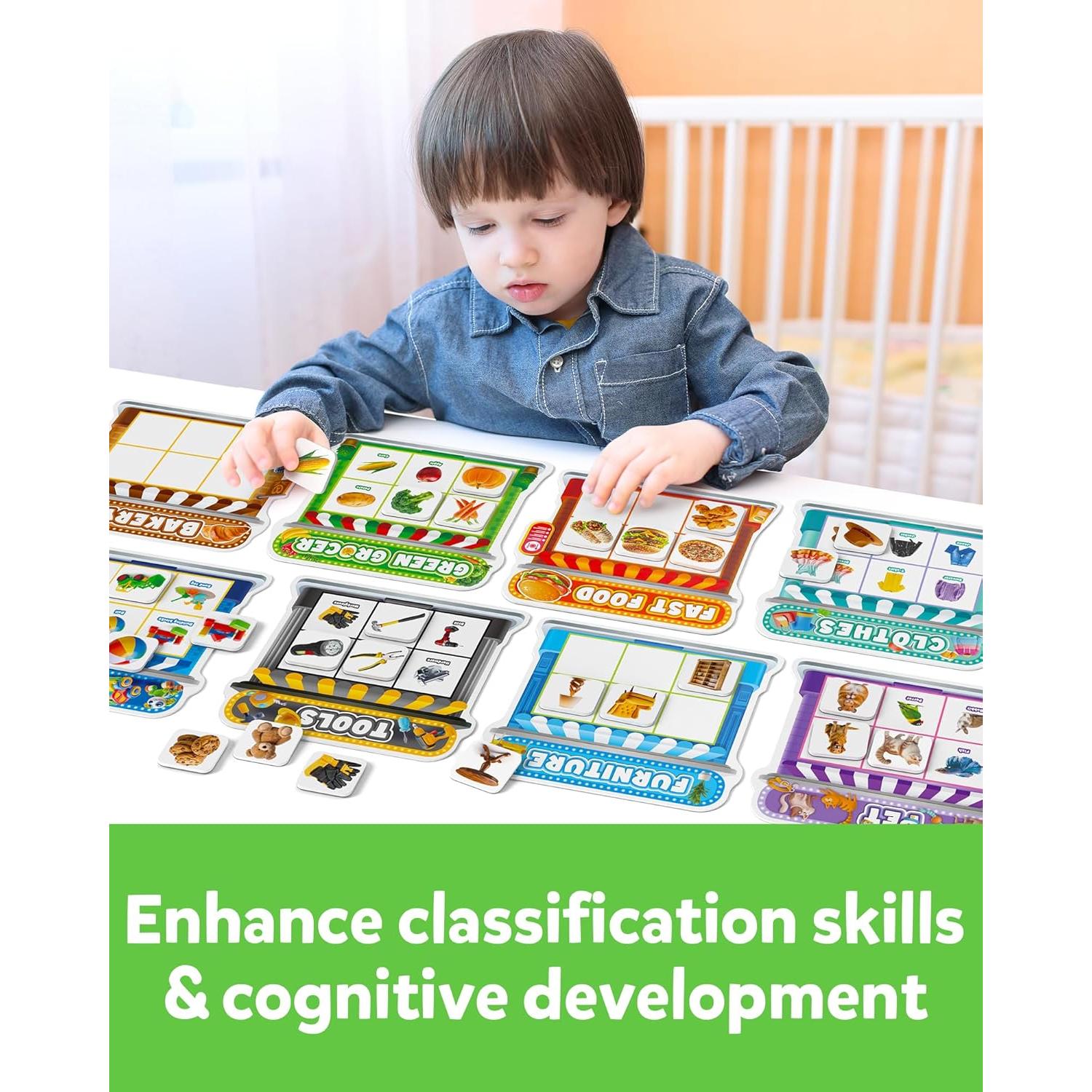 Juego de Clasificación Magnética Coogam para Niños 3-8 Años