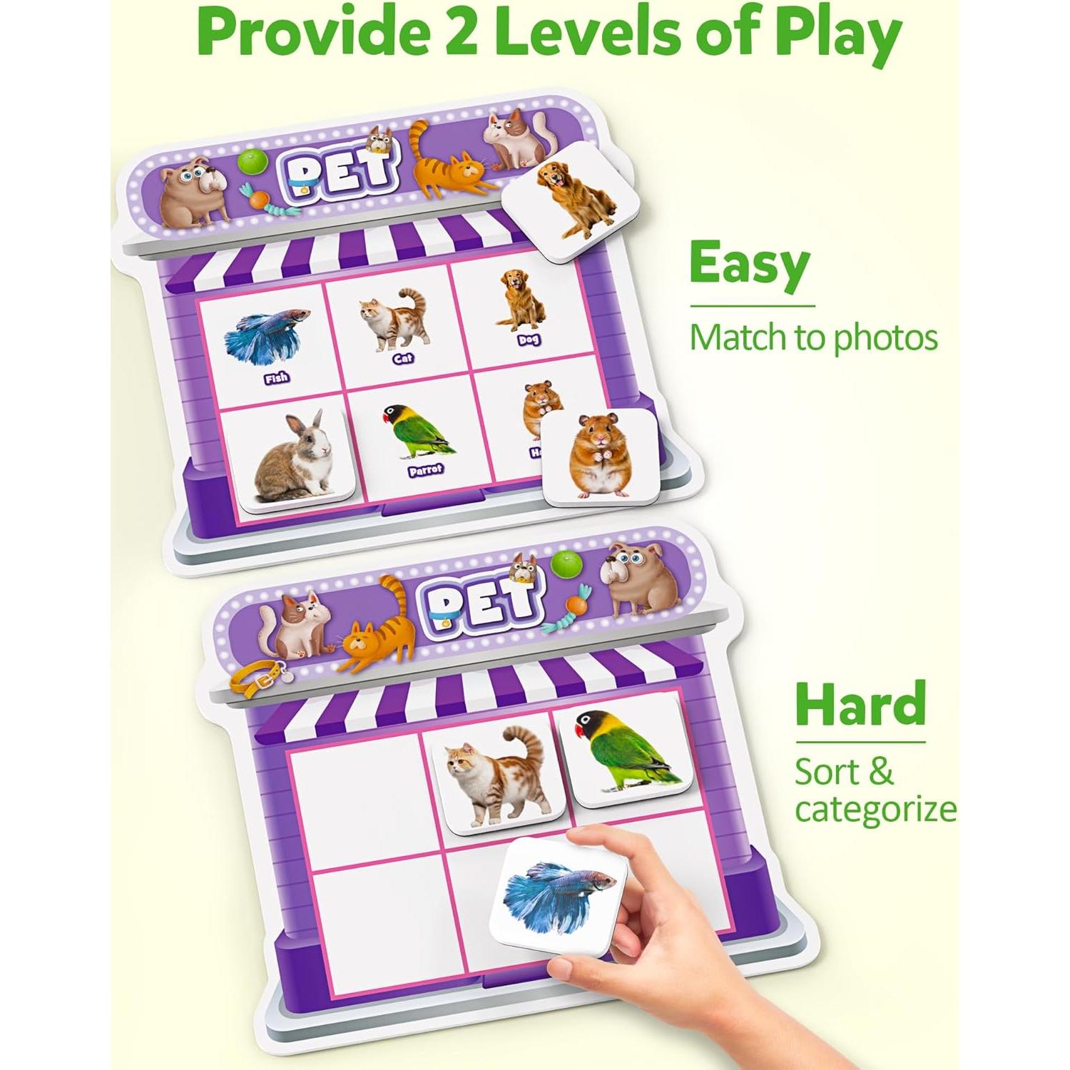 Juego de Clasificación Magnética Coogam para Niños 3-8 Años