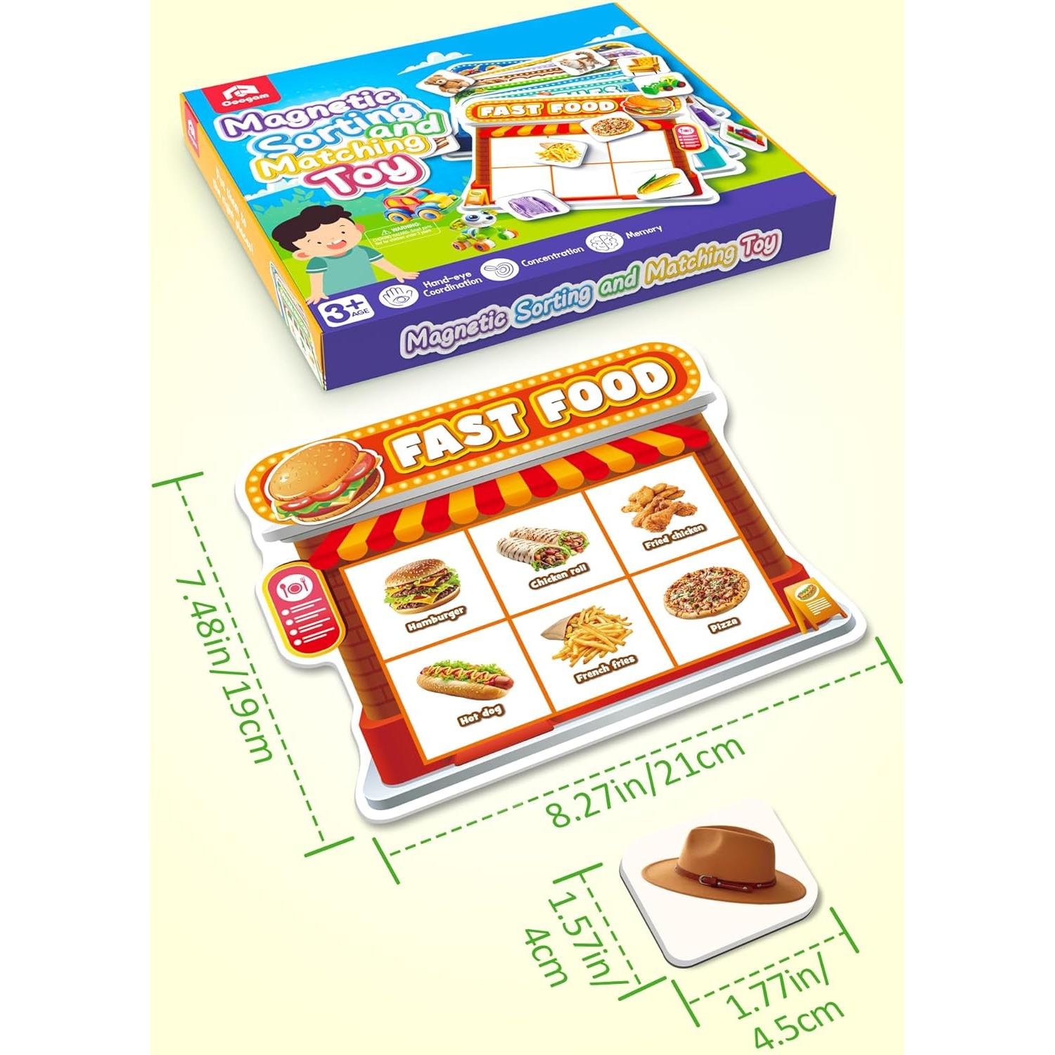 Juego de Clasificación Magnética Coogam para Niños 3-8 Años