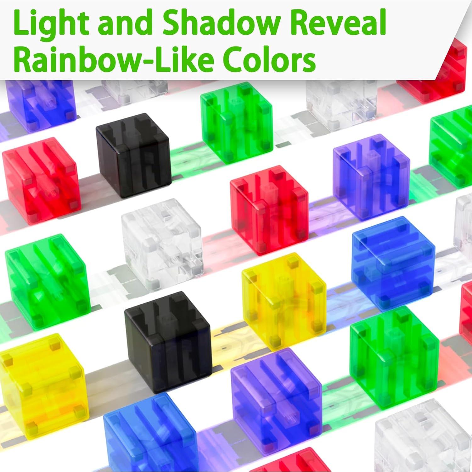 Bloques Magnéticos Transparentes Apluses 32PCS Juguetes STEM