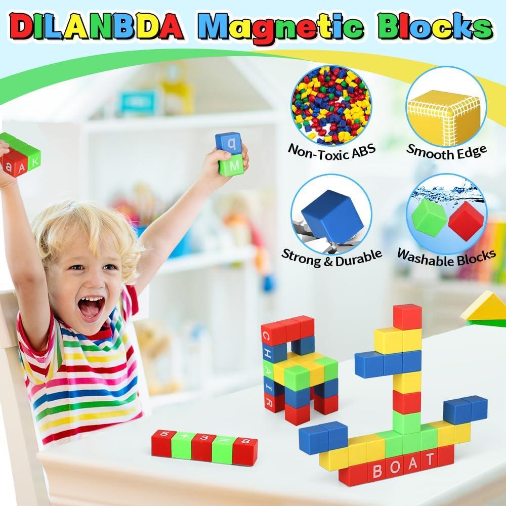Bloques Magnéticos Dilabnba 32PCS para Niños 3 a 8 Años