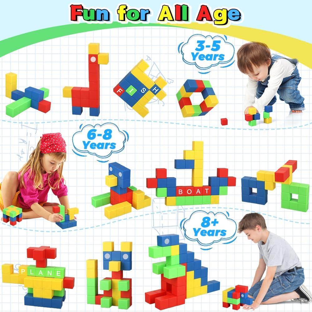 Bloques Magnéticos Dilabnba 32PCS para Niños 3 a 8 Años