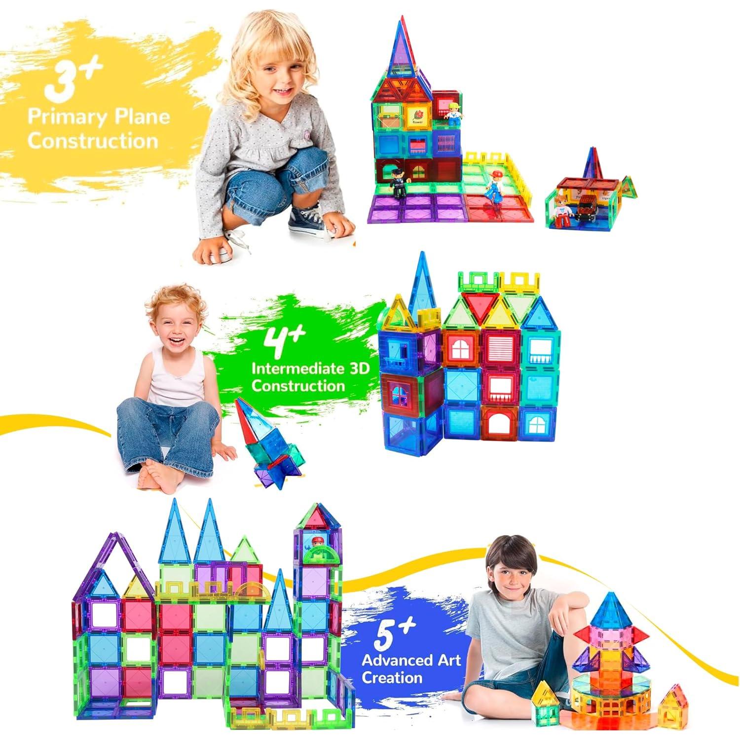 Bloques Magnéticos Imagination para Niños - Juego STEM 1.36kg