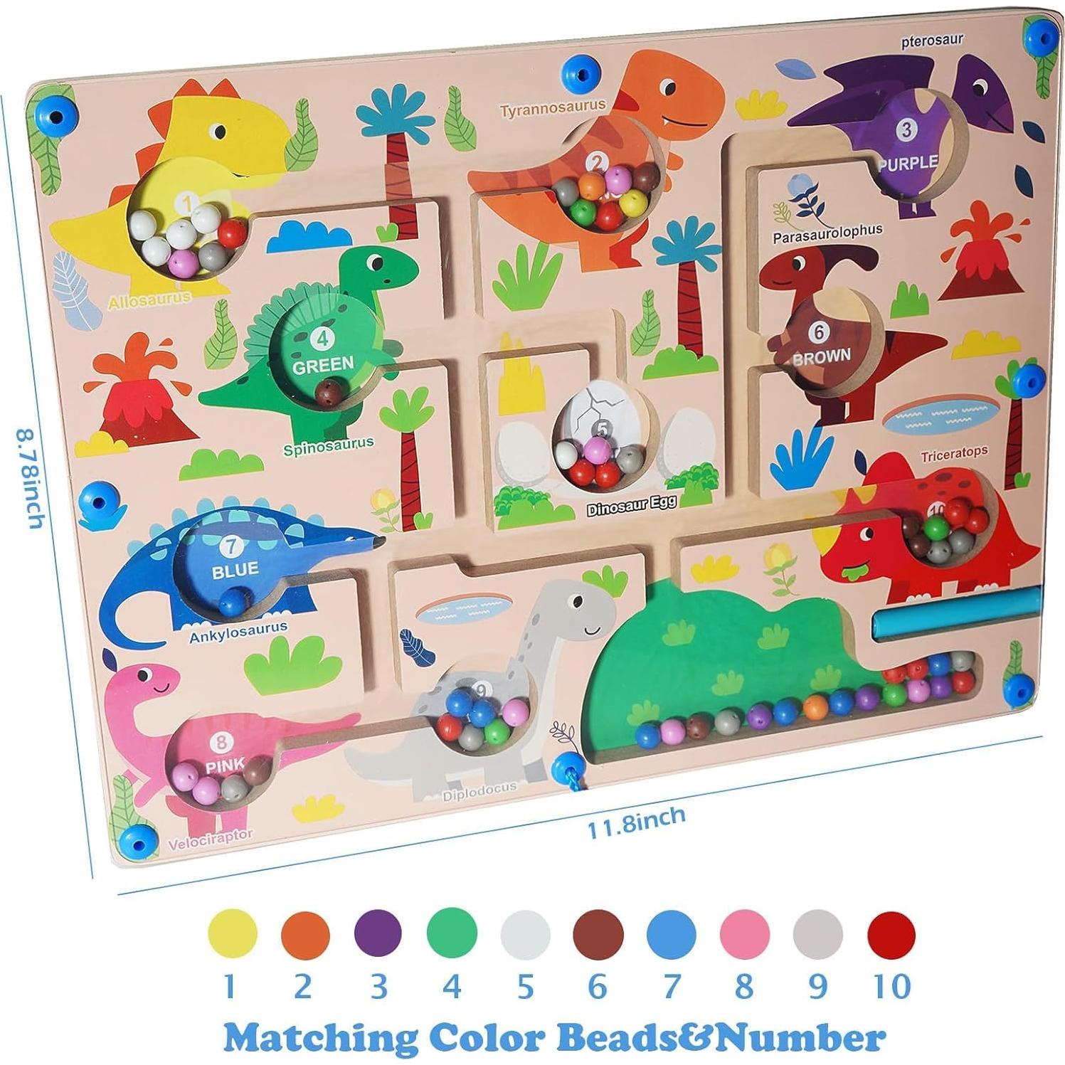 Rompecabezas Magnético Montessori BYNLEAU Dinosaurio 30x22cm
