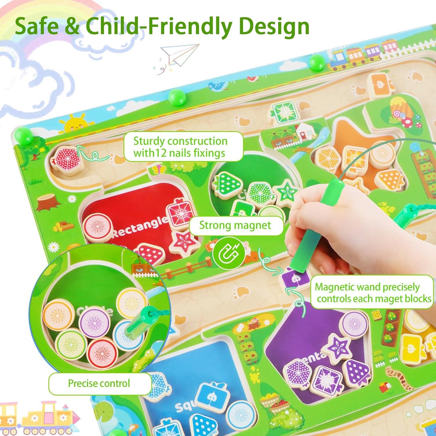 Rompecabezas Magnético Montessori Shen Zhen 29x29cm para Niños 3-5 Años