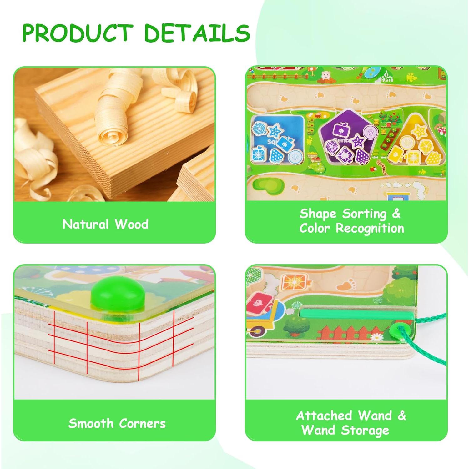 Rompecabezas Magnético Montessori Shen Zhen 29x29cm para Niños 3-5 Años