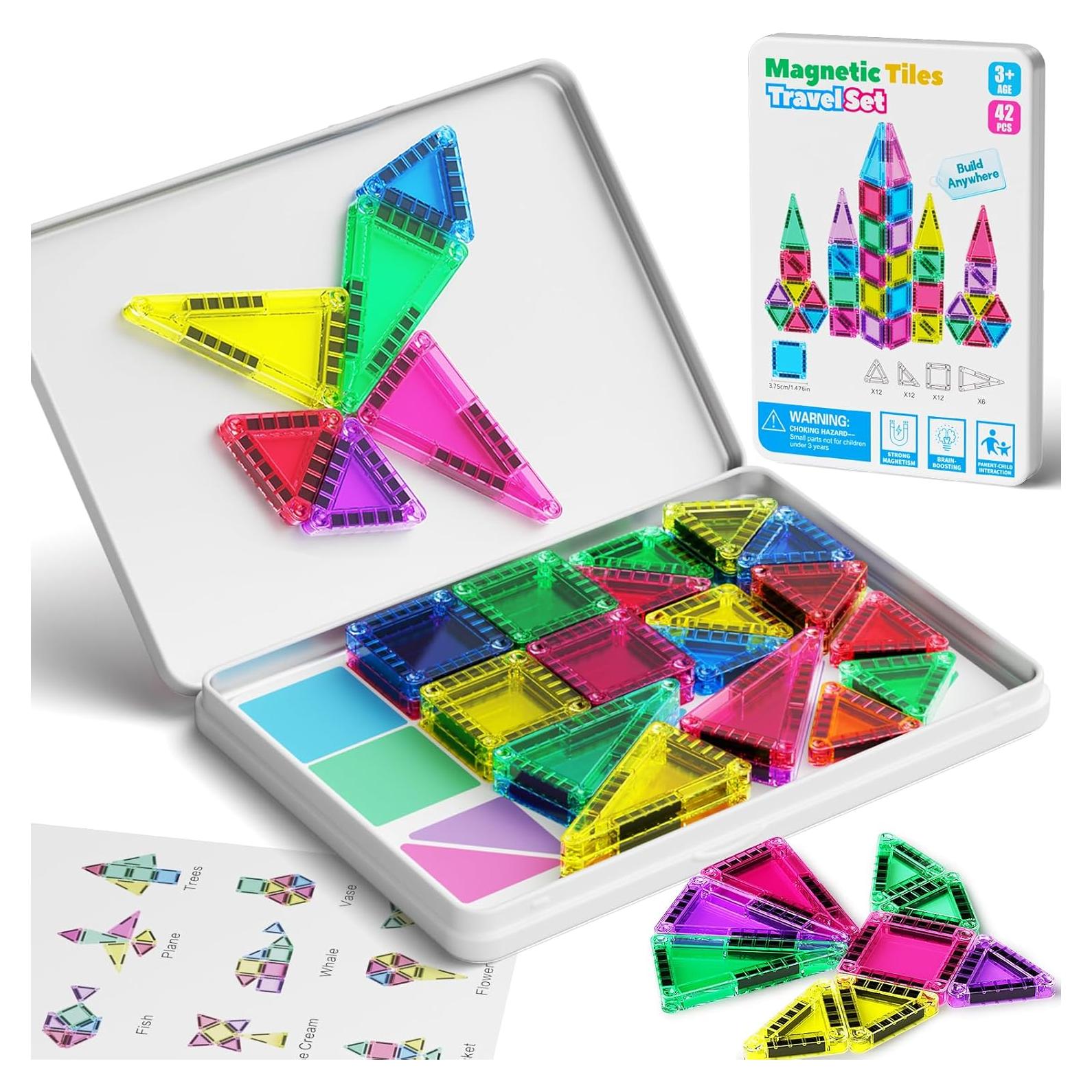 Juego de Azulejos Magnéticos Mini MEIQ 42 Piezas para Niños