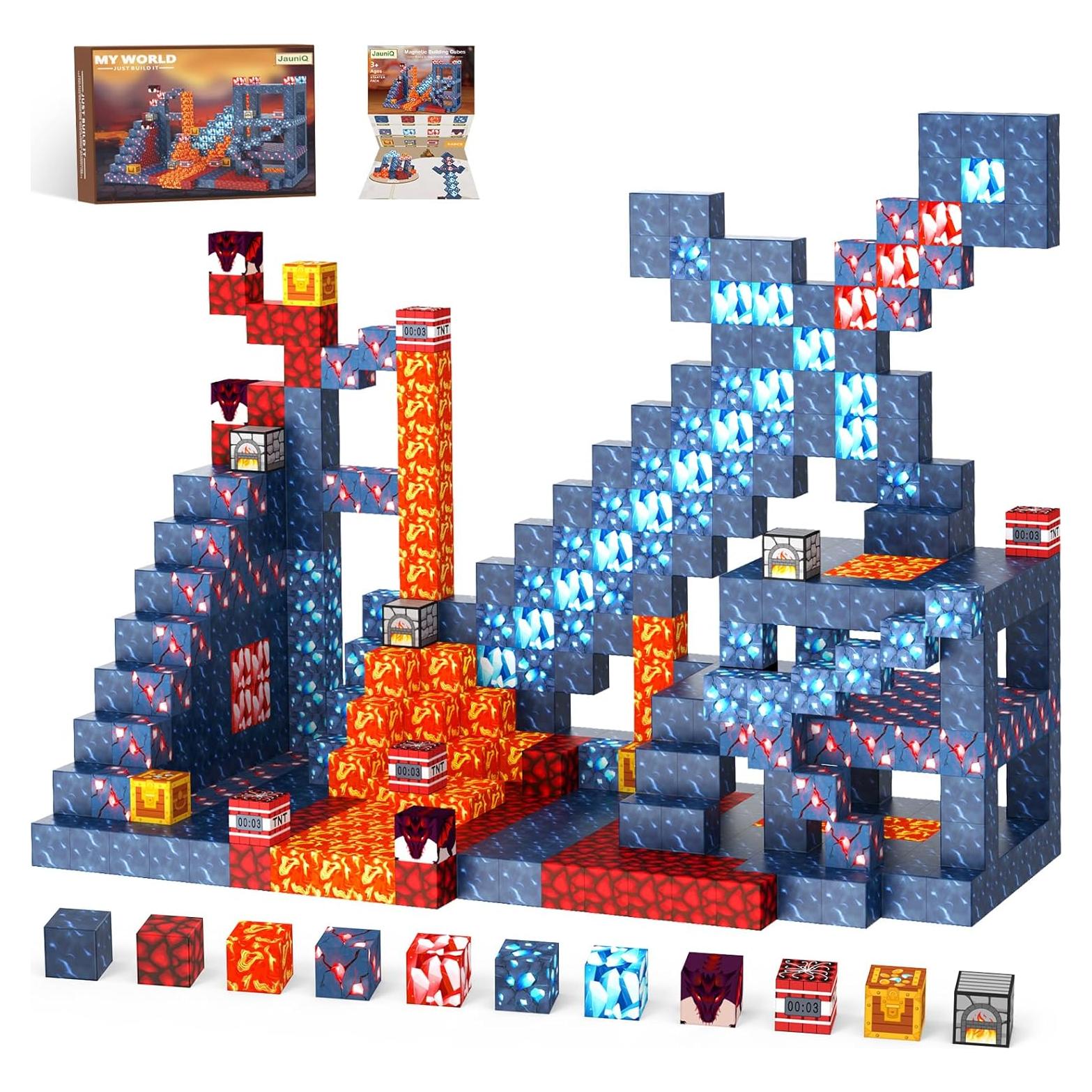 Bloques Magnéticos 100 Piezas JauniQ Juguetes Creativos 3+ Años