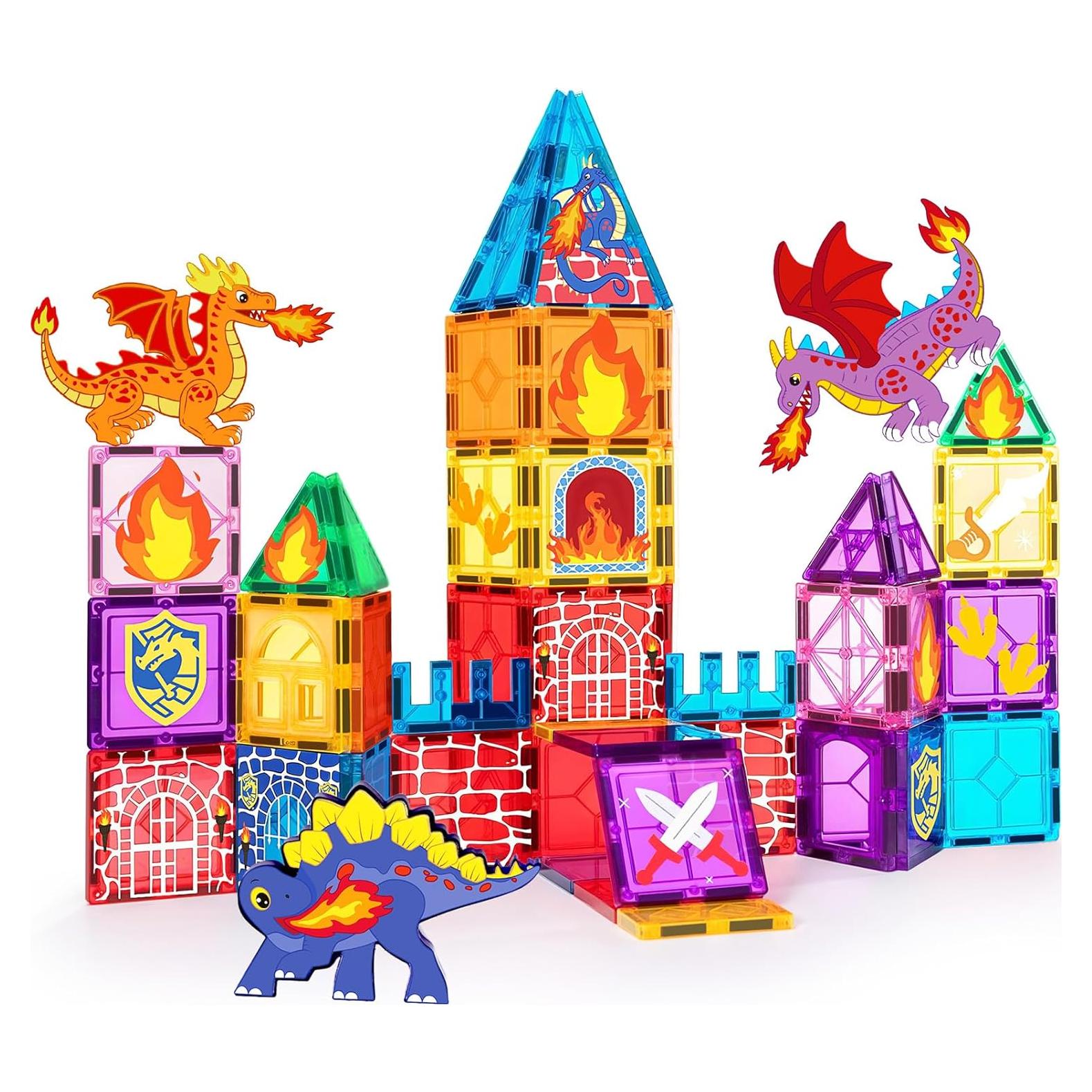 Juguetes de Azulejos Magnéticos Dragón YONGKANG 52 Piezas