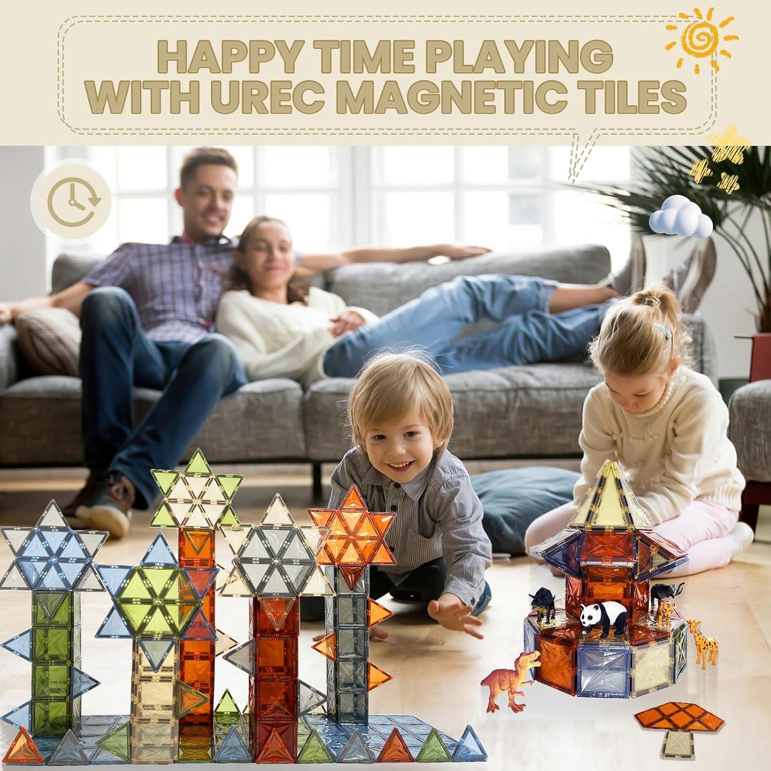 Azulejos Magnéticos UREC 100PCS Juguetes de Construcción 3D