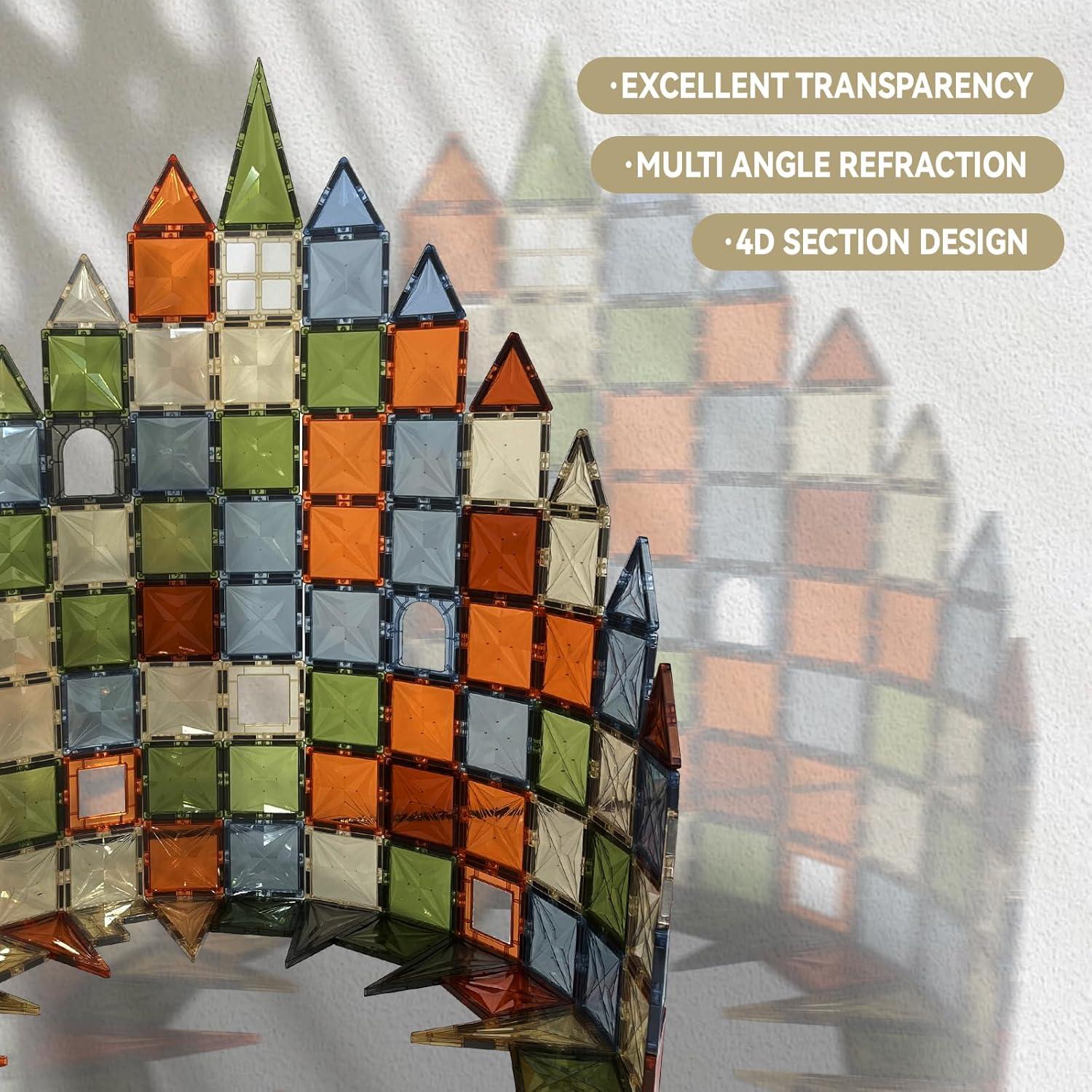 Azulejos Magnéticos UREC 100PCS Juguetes de Construcción 3D